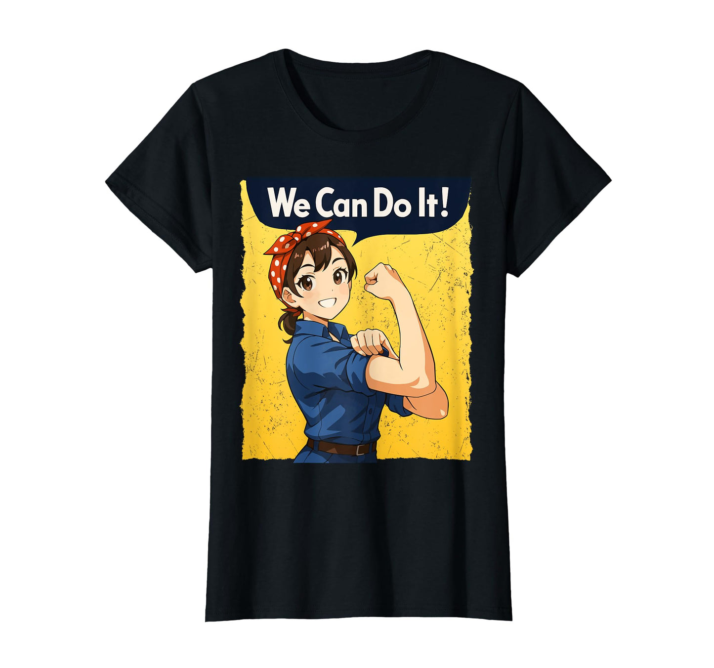 Pin Up We Can Do It Anime T-Shirt - Custom Art Print Unisex - T-Shirt, Sweatshirt, Hoodie