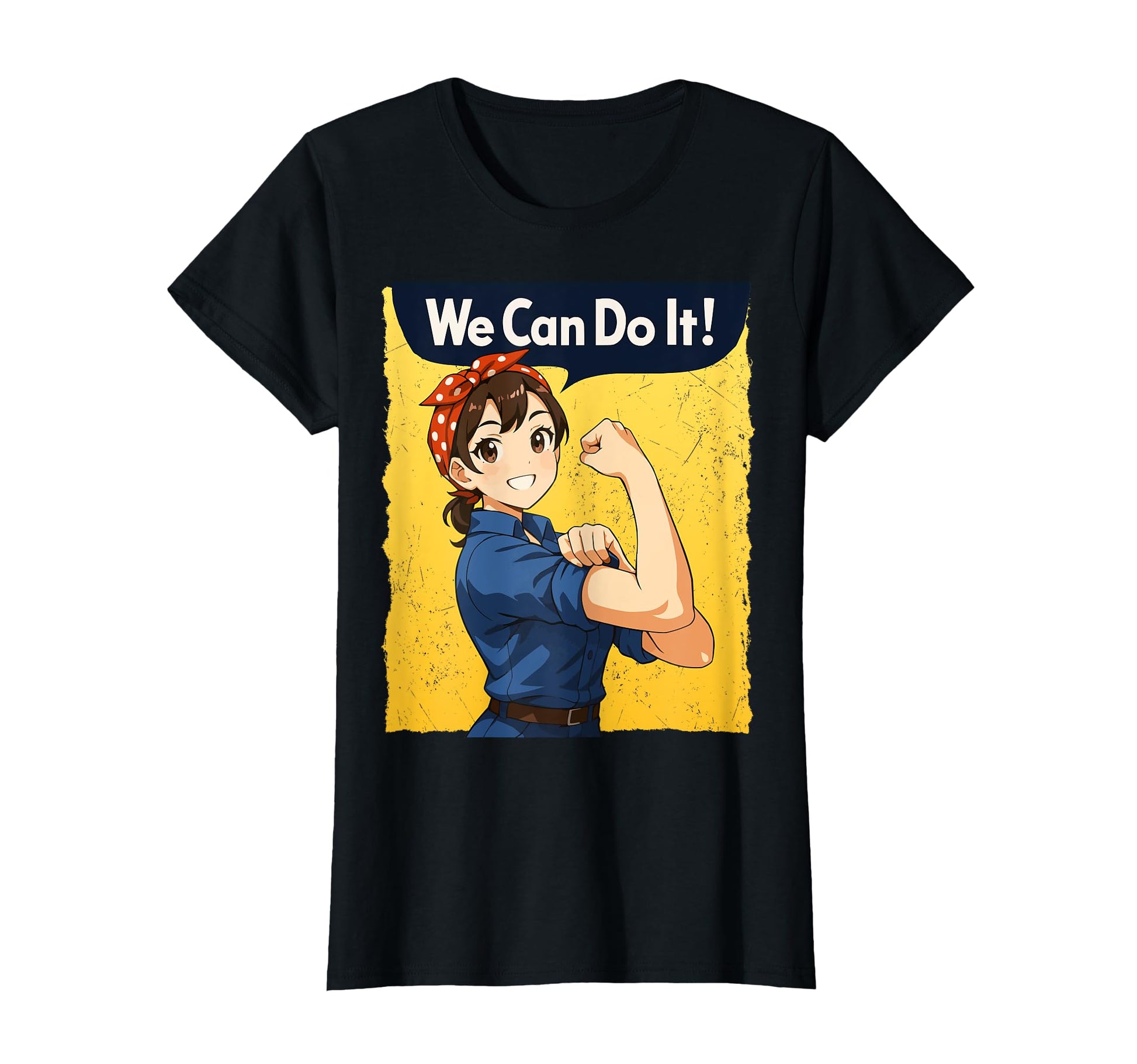 Pin Up We Can Do It Anime T-Shirt - Custom Art Print Unisex - T-Shirt, Sweatshirt, Hoodie