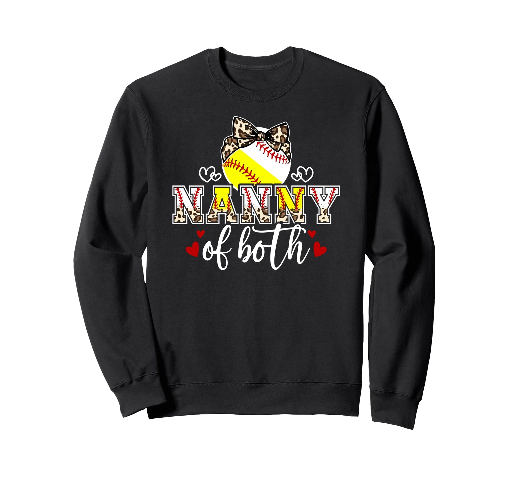 Nanny Both Leopard Softball Sweatshirt - Streetwear Style Men Women - T-Shirt, Sweatshirt, Hoodie