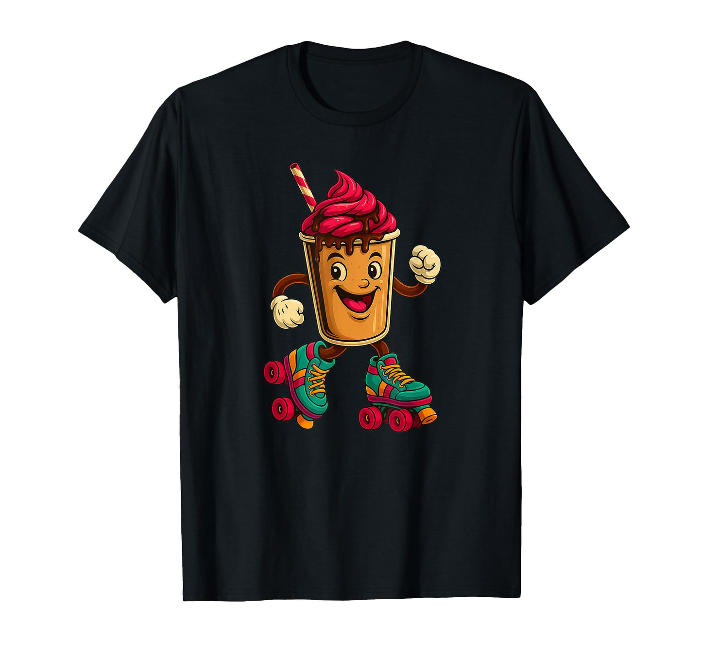 Milkshake Roller Skates Costume T-Shirt - Aesthetic Graphic Unisex - T-Shirt, Sweatshirt, Hoodie