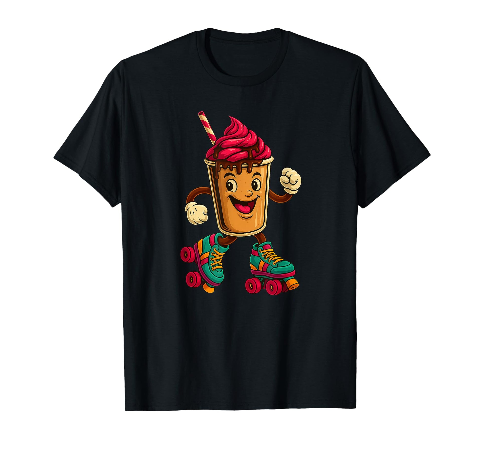 Milkshake Roller Skates Costume T-Shirt - Aesthetic Graphic Unisex - T-Shirt, Sweatshirt, Hoodie