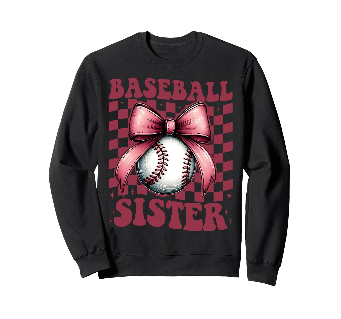Baseball Sister Baseball Sweatshirt - Aesthetic Graphic for Adults - T-Shirt, Sweatshirt, Hoodie