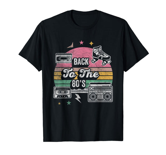 Back To 80S Cassette Boombox Vibes T-Shirt - Streetwear Style for Adults - T-Shirt, Sweatshirt, Hoodie