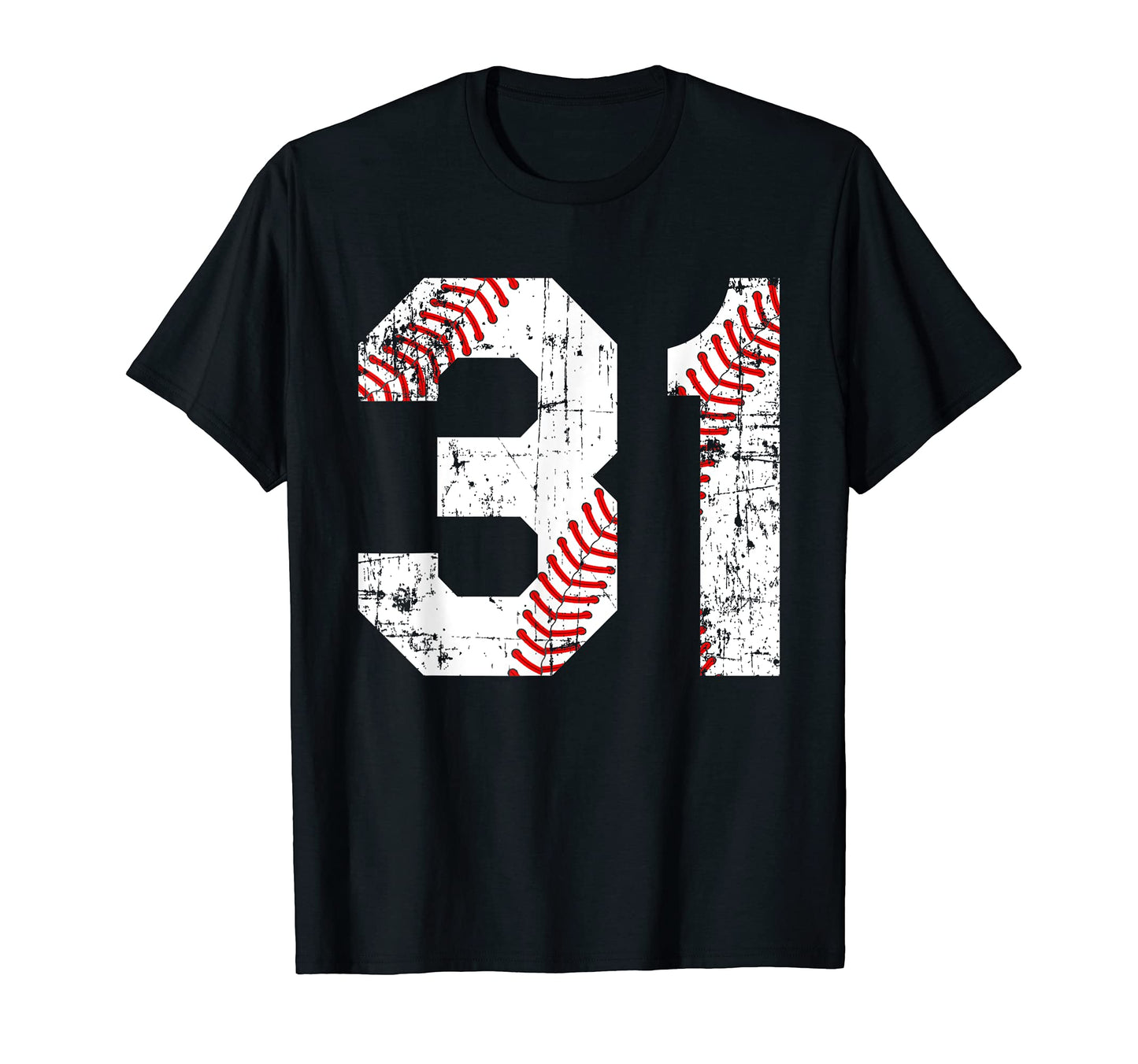 Baseball 31 Jersey Number T-Shirt - Trendy Graphic for Adults - T-Shirt, Sweatshirt, Hoodie