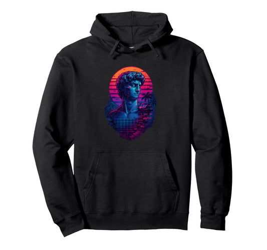 80S Synthwave Hoodie - Unique Graphic Unisex - T-Shirt, Sweatshirt, Hoodie