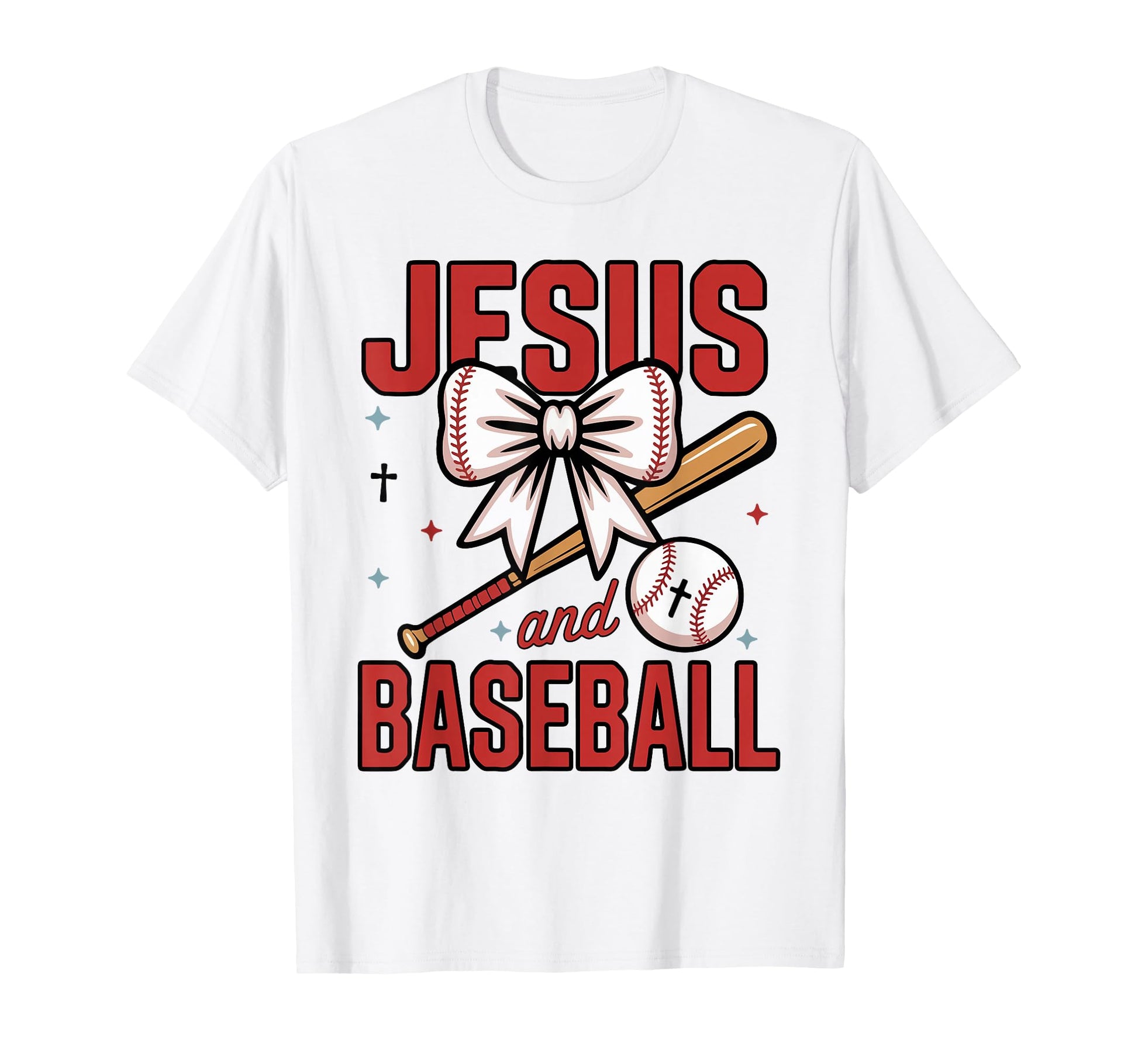 Teen Jesus Baseball Coquette T-Shirt - Fun Novelty Design Men Women - T-Shirt, Sweatshirt, Hoodie