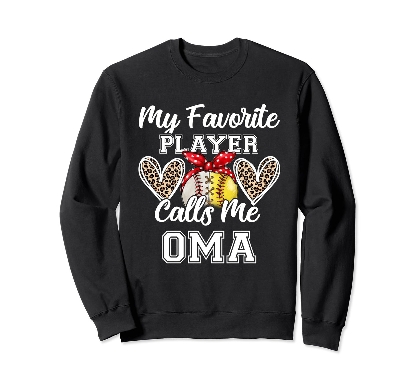 My Favorite Baseball Player Sweatshirt - Fun Novelty Design for Adults - T-Shirt, Sweatshirt, Hoodie