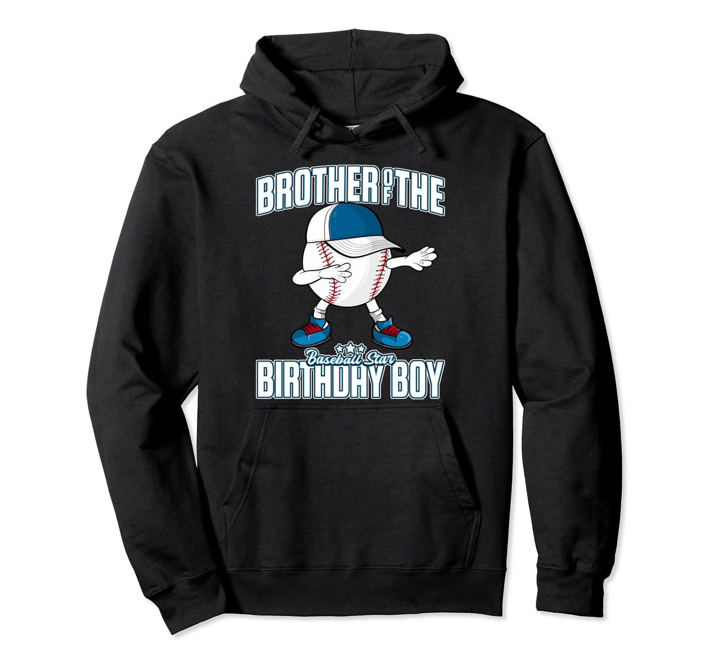 Funny Dabbing Baseball Brother Birthday Dab Hoodie - Graphic Print Unisex - T-Shirt, Sweatshirt, Hoodie