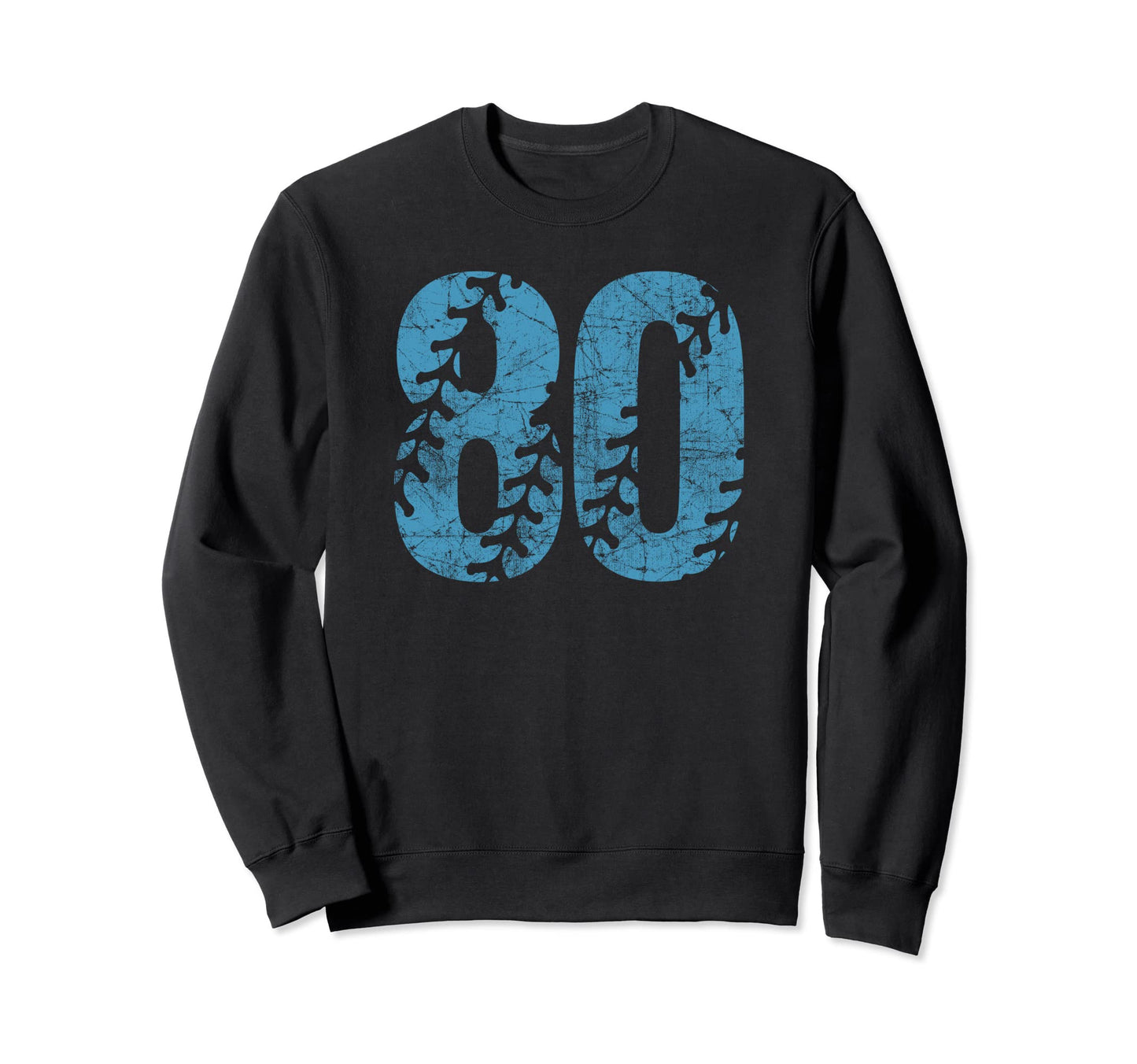 Baseball Softball Mom 80 Number Sweatshirt - Custom Art Print Men Women - T-Shirt, Sweatshirt, Hoodie