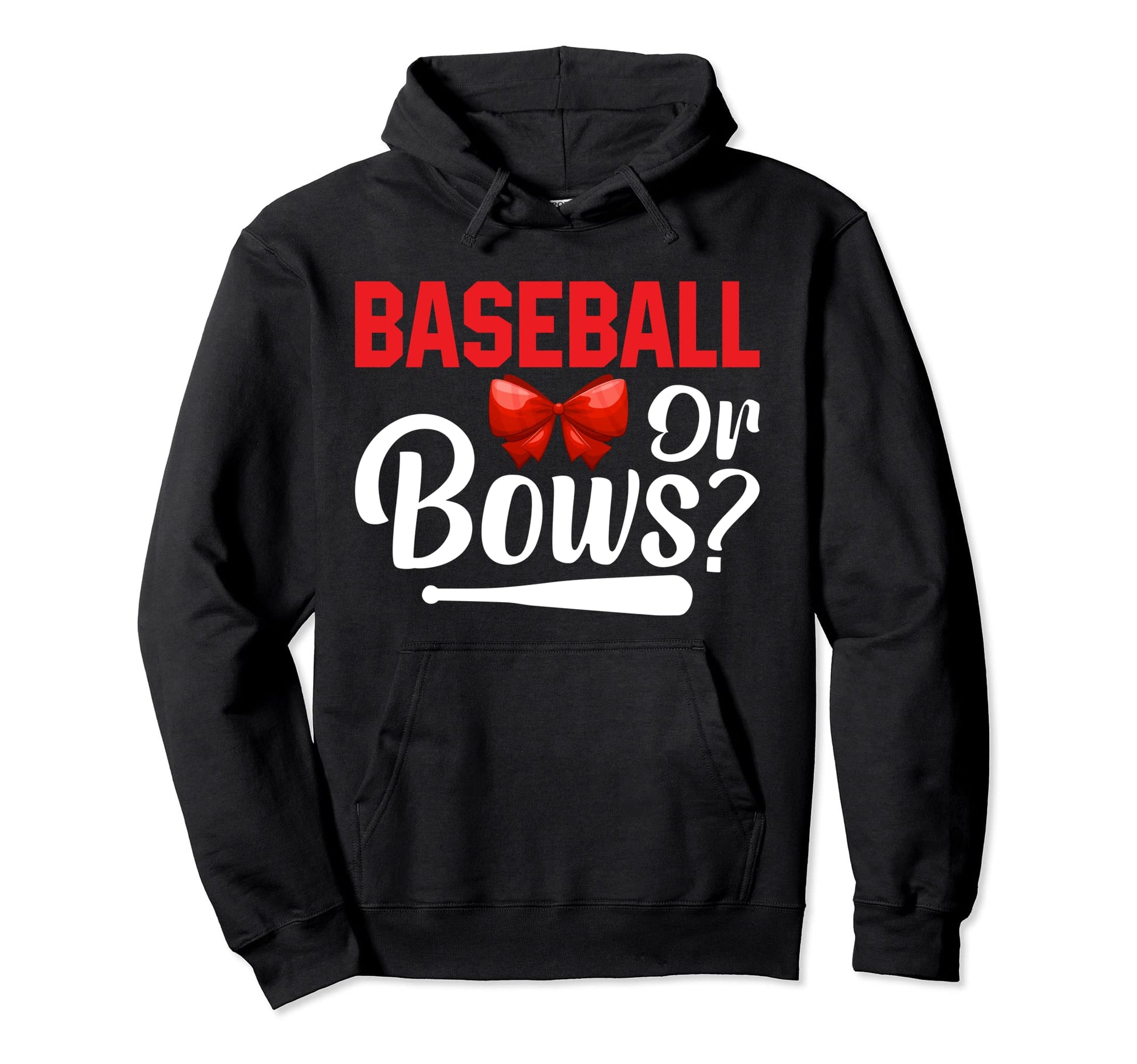 Baseball Or Bows Gift Play Sports Ball Hoodie - Streetwear Style Unisex - T-Shirt, Sweatshirt, Hoodie