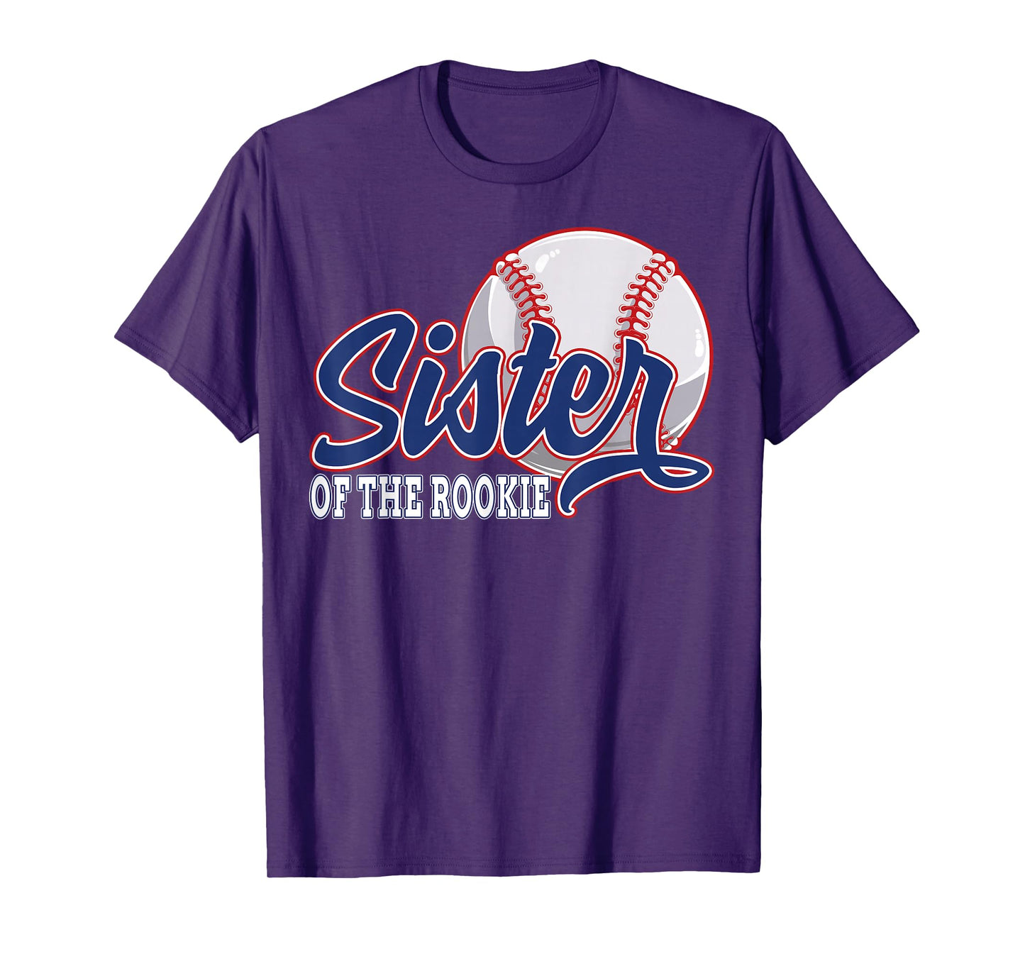 Sister Rookie Baseball Birthday Funny T-Shirt - Graphic Print Unisex - T-Shirt, Sweatshirt, Hoodie