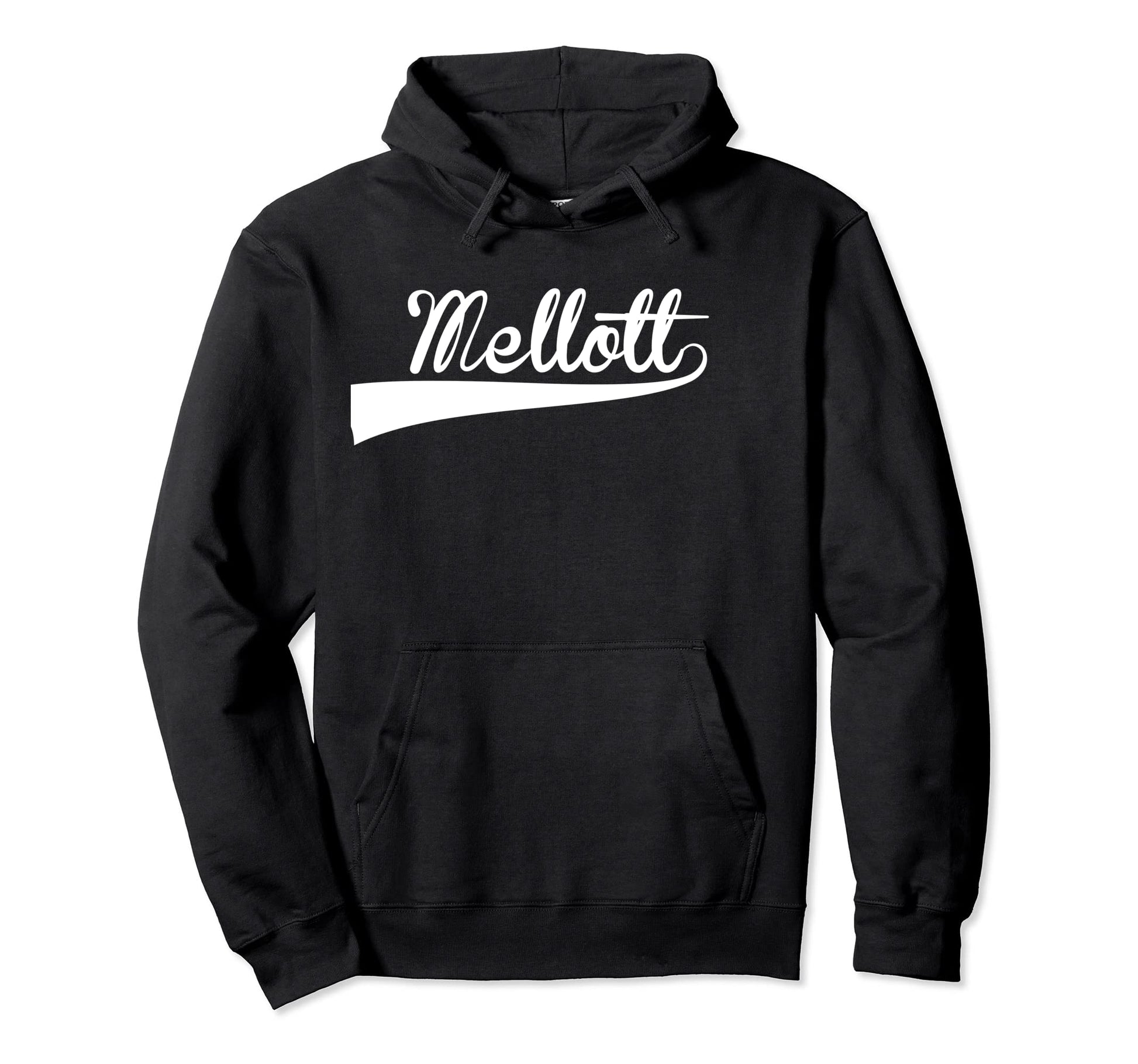 Mellott Baseball Font Hoodie - Graphic Print Unisex - T-Shirt, Sweatshirt, Hoodie