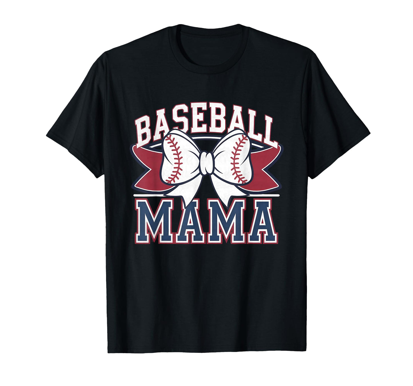 Baseball Mama Coquette Bow Game Day T-Shirt - Graphic Print for Adults - T-Shirt, Sweatshirt, Hoodie
