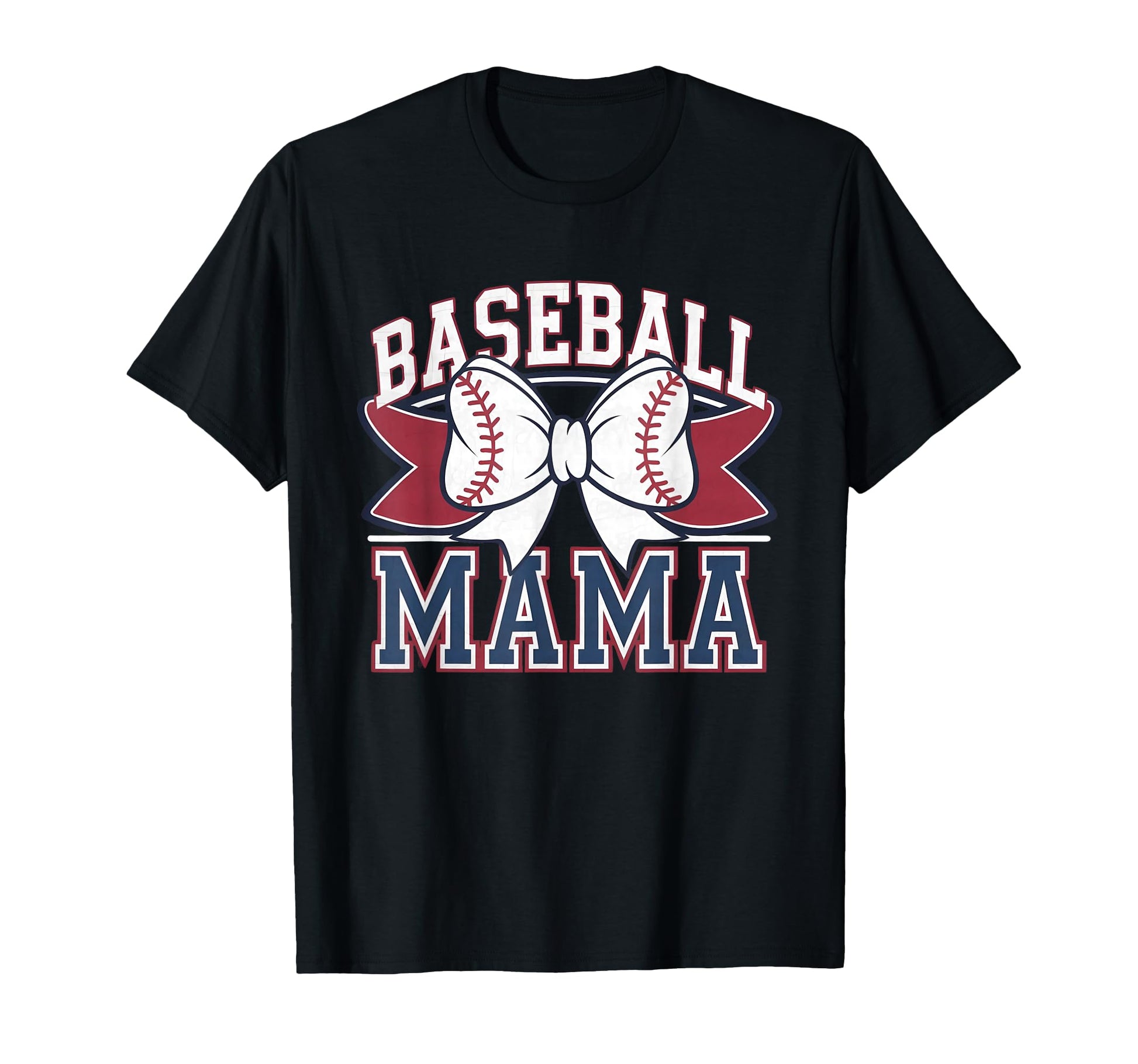 Baseball Mama Coquette Bow Game Day T-Shirt - Graphic Print for Adults - T-Shirt, Sweatshirt, Hoodie