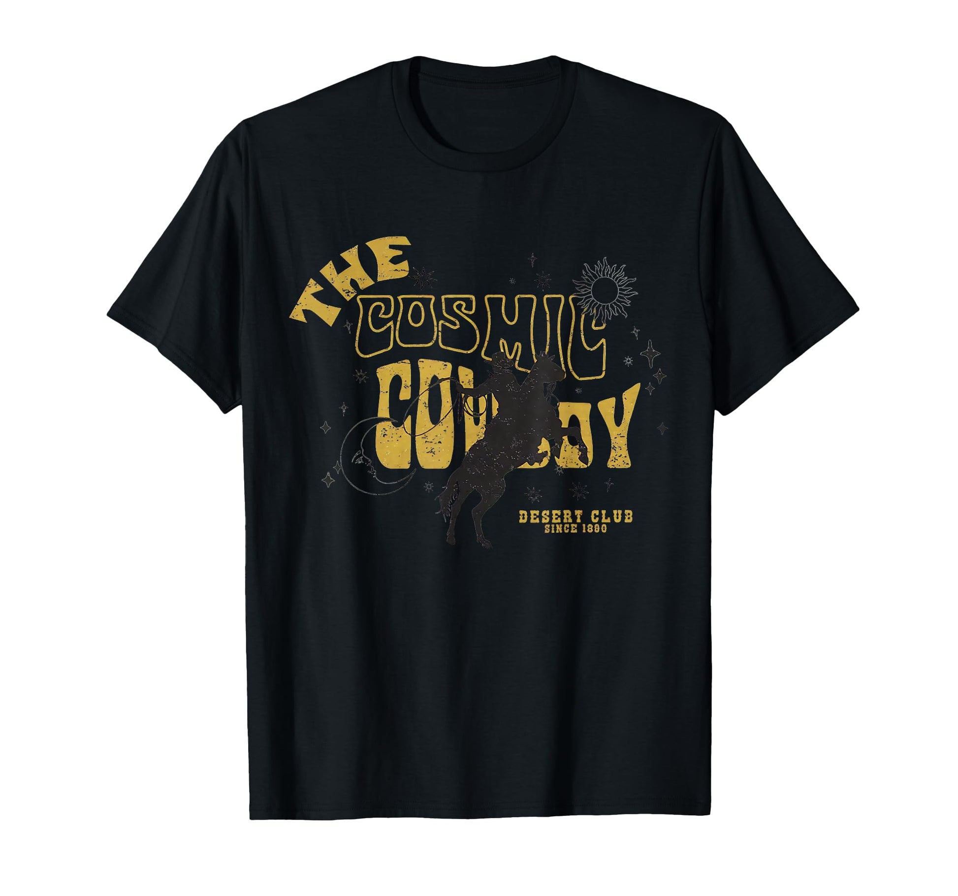 Cosmic Cowboy Celestial Western T-Shirt - Aesthetic Graphic Unisex - T-Shirt, Sweatshirt, Hoodie