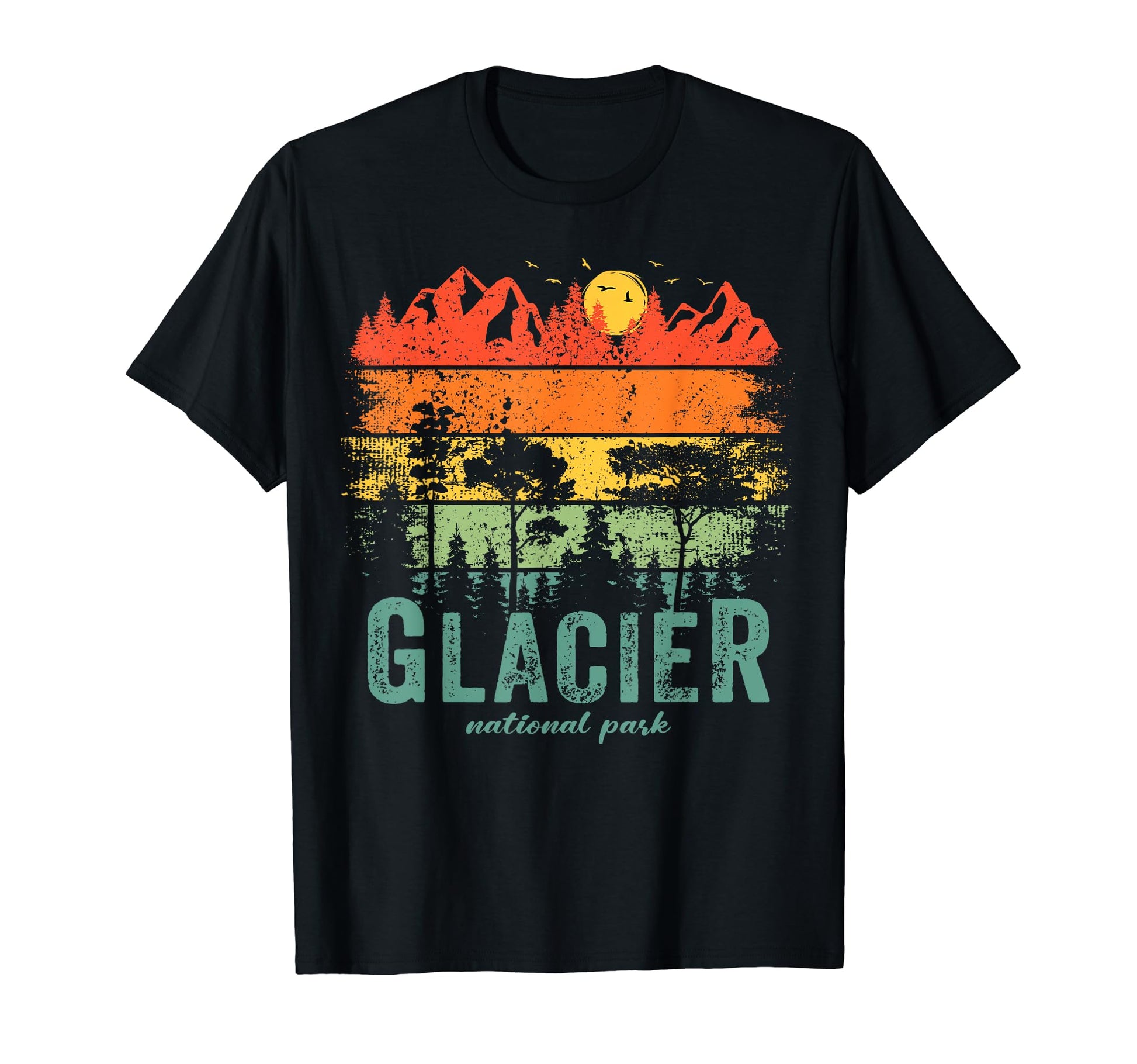 Glacier National Park Us Glacier T-Shirt - Trendy Graphic Unisex - T-Shirt, Sweatshirt, Hoodie