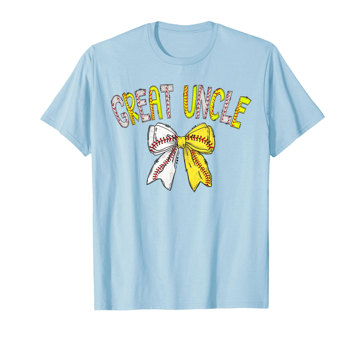 Great Uncle Both Half Baseball Softball T-Shirt - Unique Graphic Men Women - T-Shirt, Sweatshirt, Hoodie