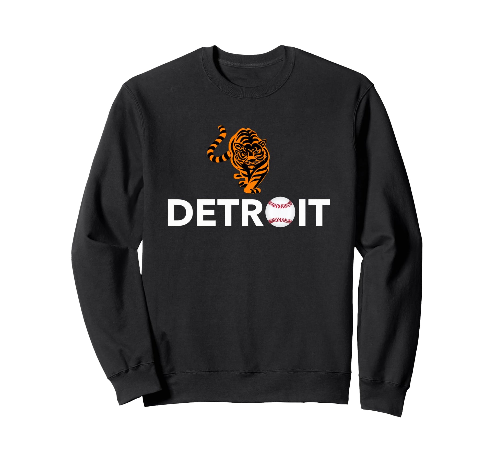 Distressed Tiger Mascot Detroit Sweatshirt - Unique Graphic Men Women - T-Shirt, Sweatshirt, Hoodie