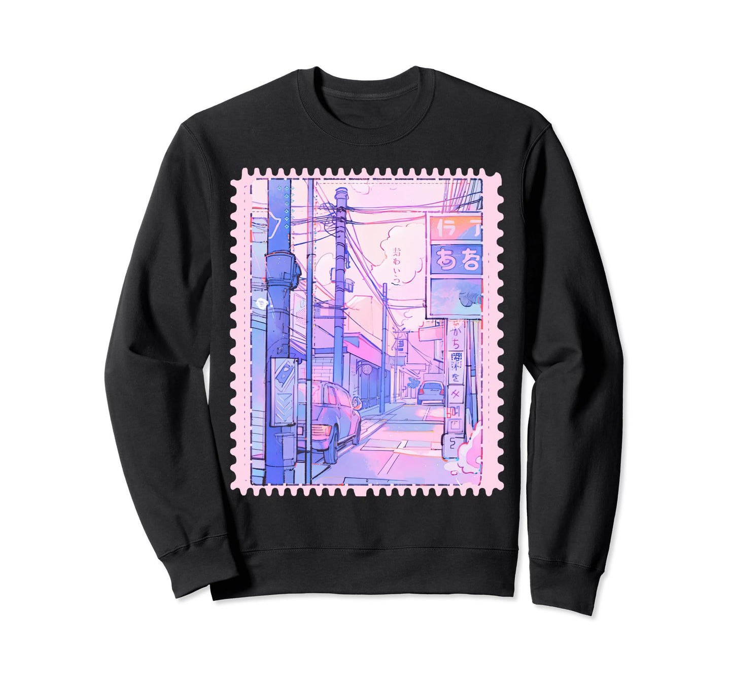 Japanese City Pop Y2K Kawaii Pastel Sweatshirt - Trendy Graphic Men Women - T-Shirt, Sweatshirt, Hoodie