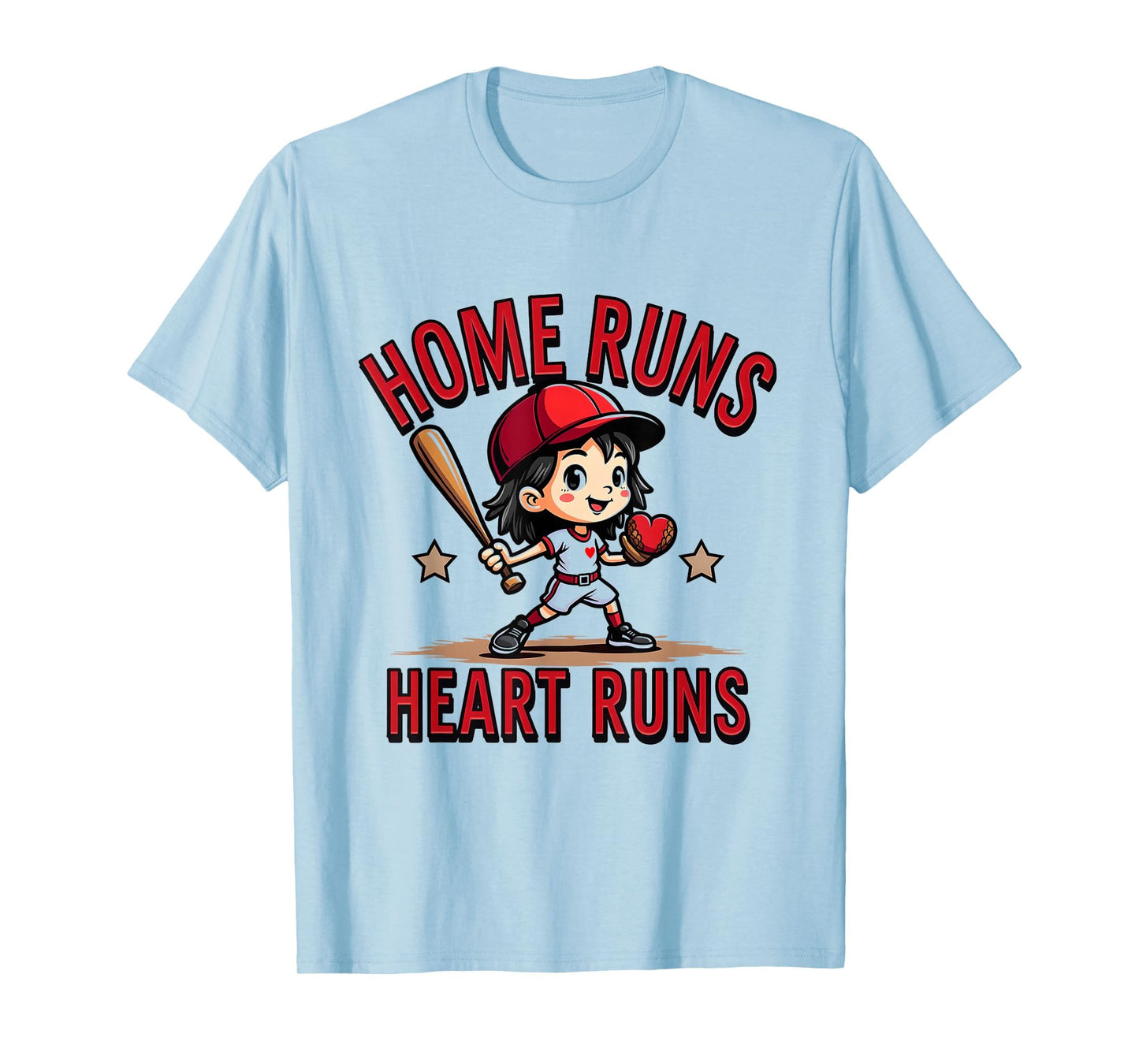 Home Runs Heart Runs Baseball T-Shirt - Streetwear Style for Adults - T-Shirt, Sweatshirt, Hoodie