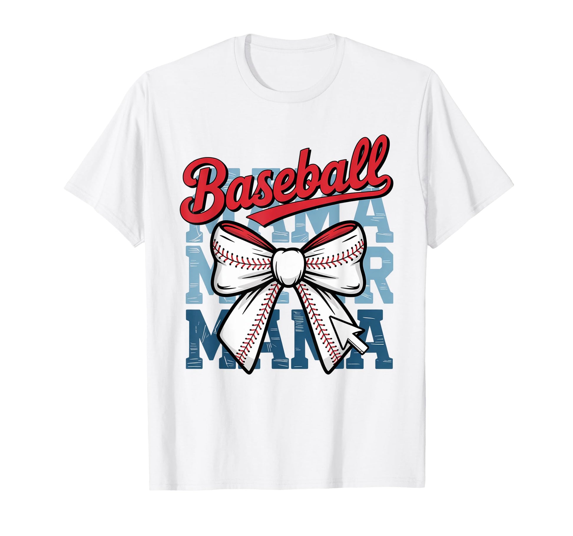 Coquette Bow American Baseball Mom T-Shirt - Aesthetic Graphic for Adults - T-Shirt, Sweatshirt, Hoodie