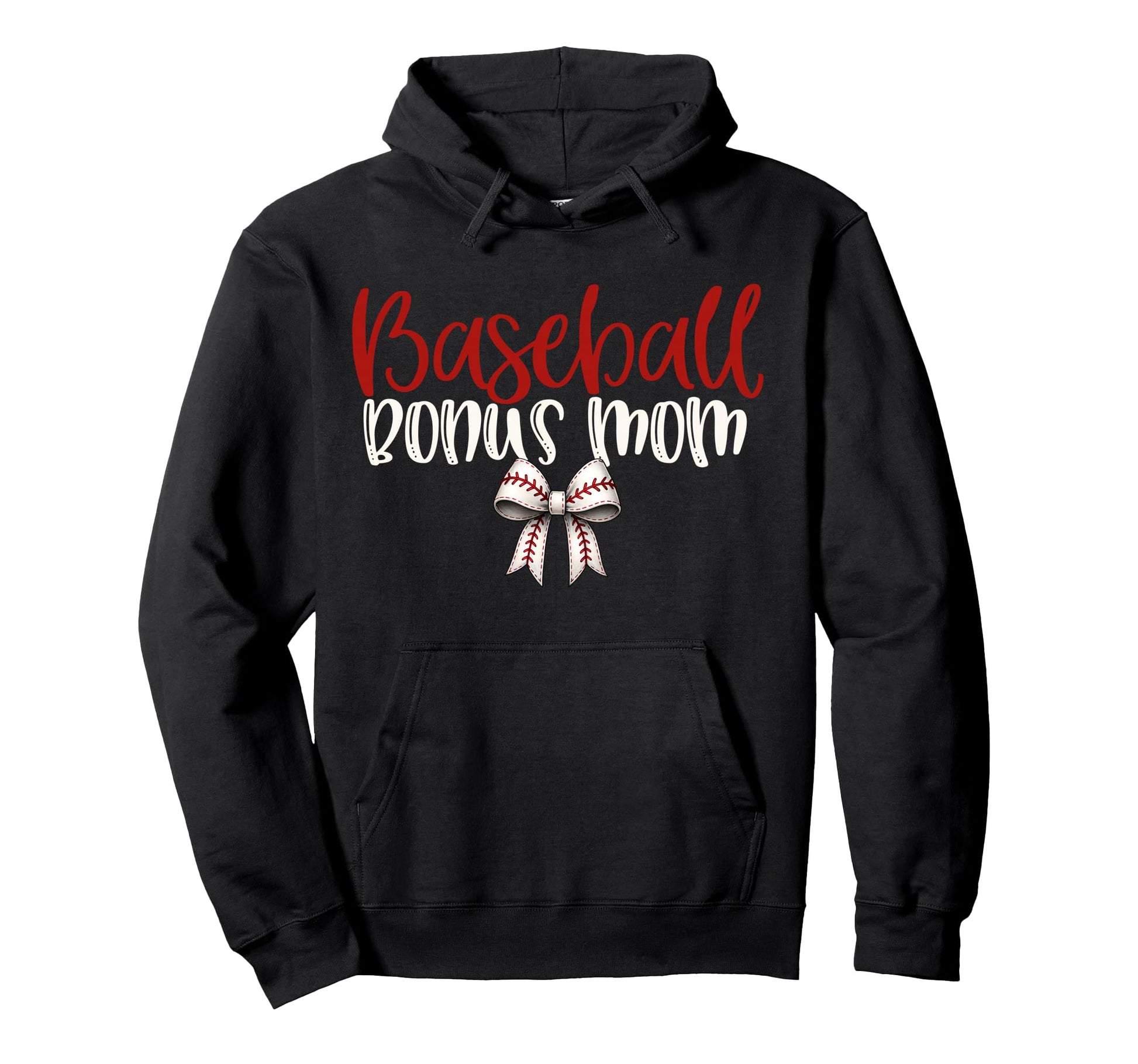 Baseball Bonus Mom Coquette Bow Game Hoodie - Aesthetic Graphic Men Women - T-Shirt, Sweatshirt, Hoodie