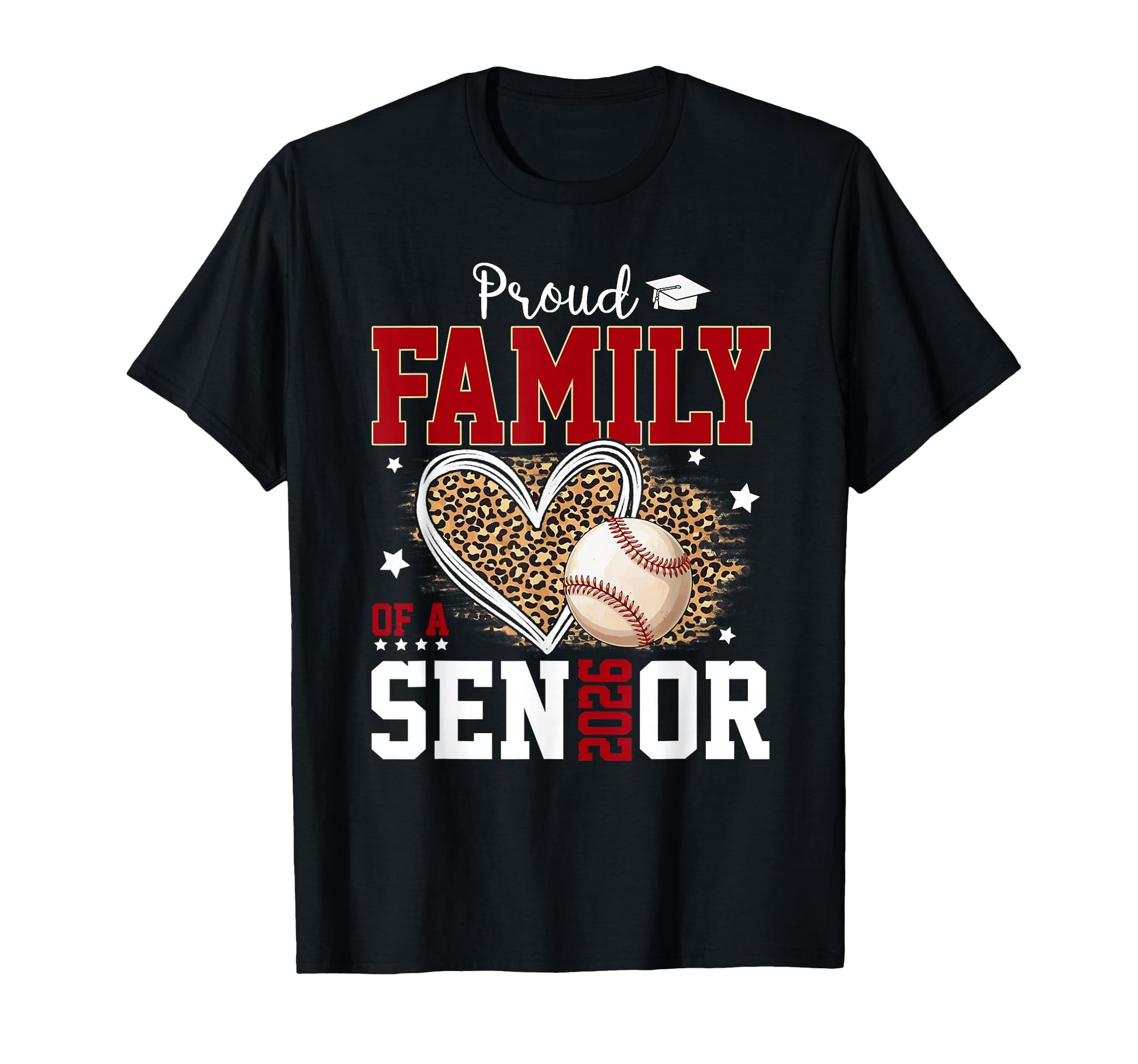 Proud Family Senior 2026 Leopard T-Shirt - Minimalist Print Men Women - T-Shirt, Sweatshirt, Hoodie
