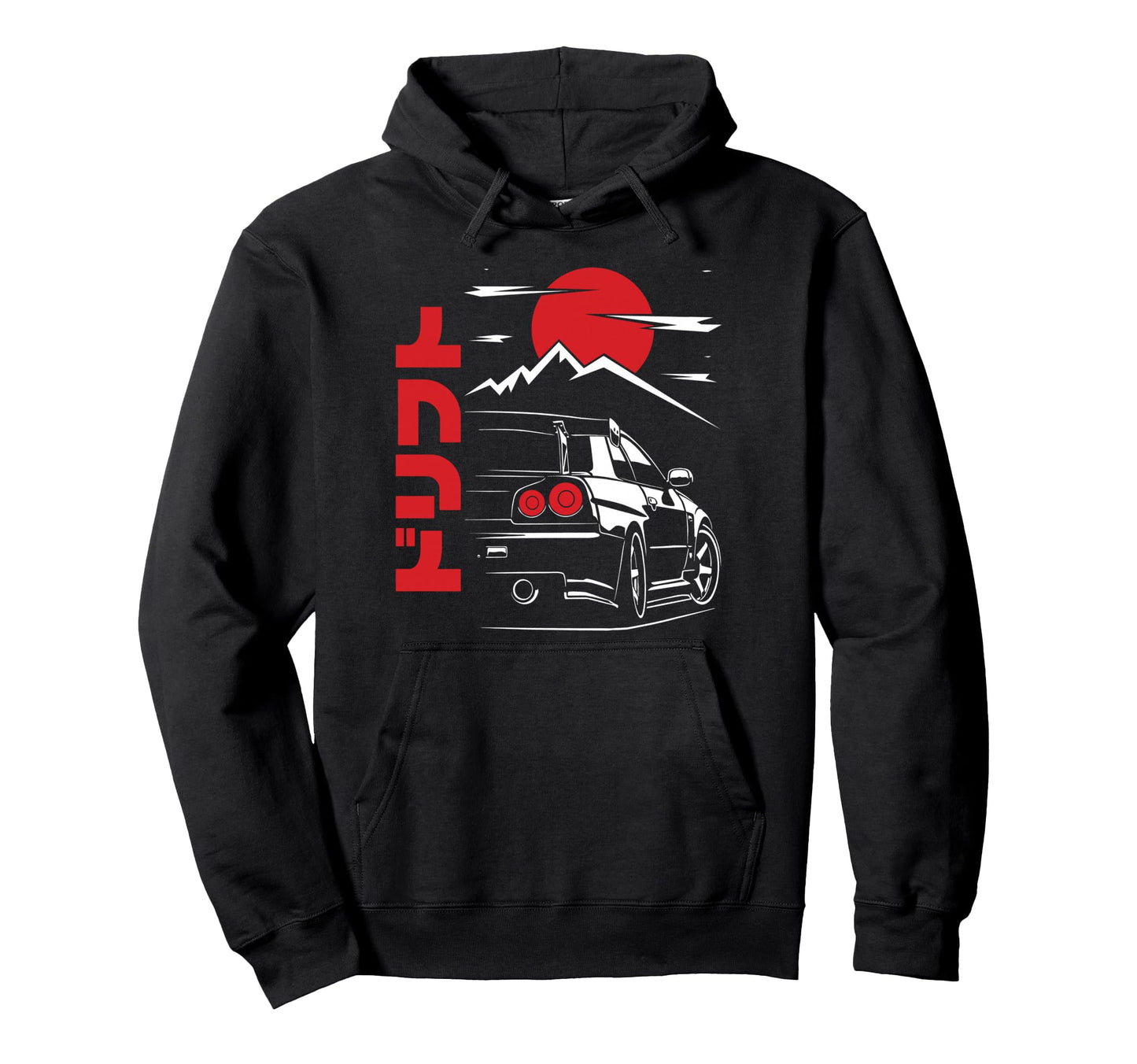 Jdm Tokyo Japan Drift Race Car Hoodie - Casual Everyday Wear Men Women - T-Shirt, Sweatshirt, Hoodie