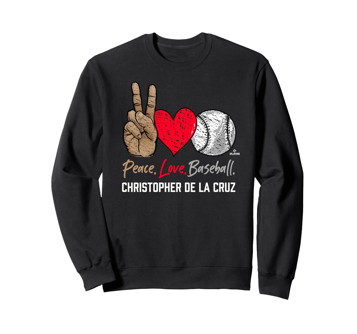 Peace Love Christopher De La Cruz Sweatshirt - Graphic Print Unisex - T-Shirt, Sweatshirt, Hoodie