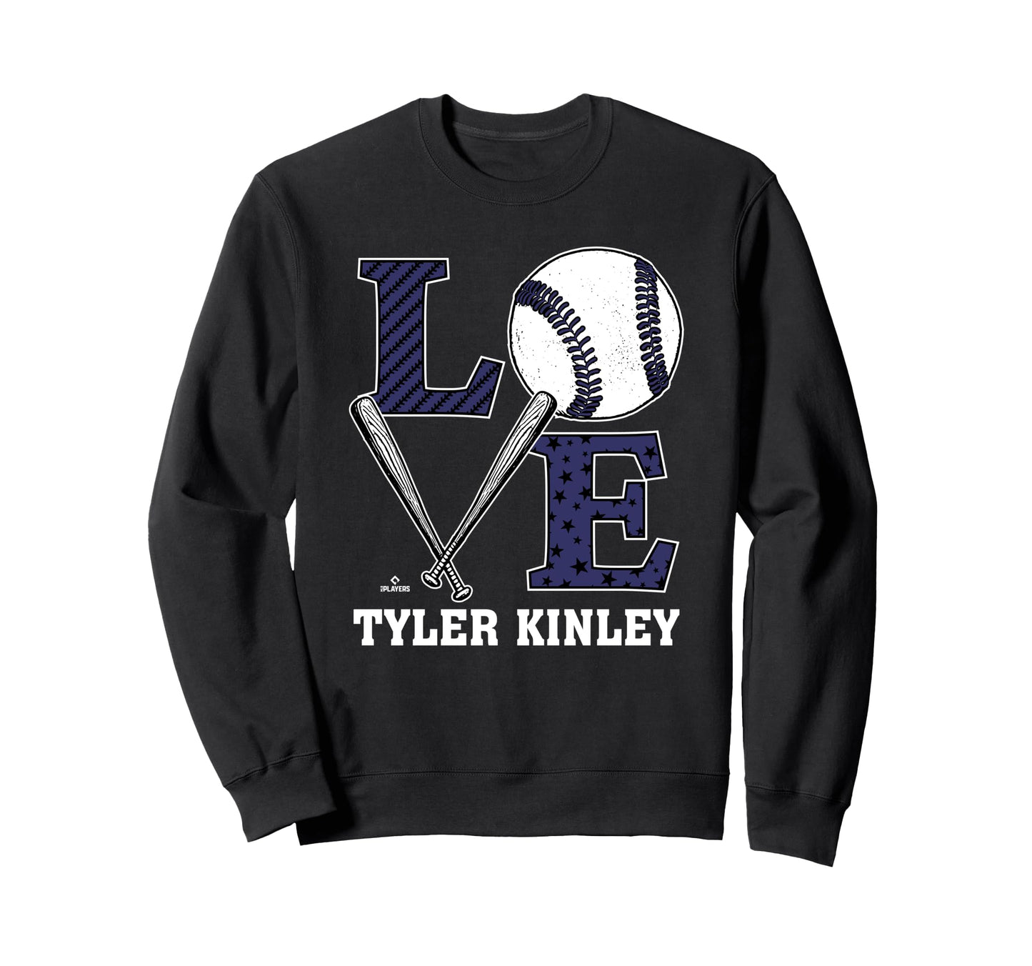 Distressed Baseball Love Tyler Kinley Sweatshirt - Streetwear Style Unisex - T-Shirt, Sweatshirt, Hoodie