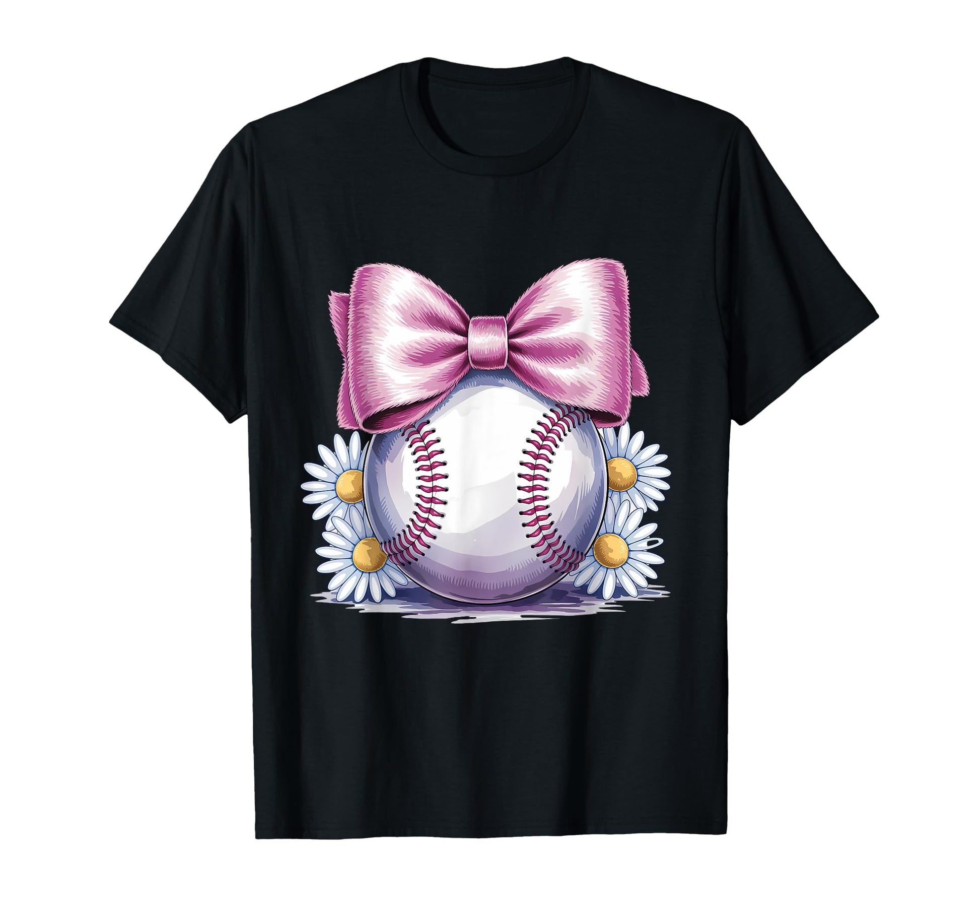 Baseball Coquette Bow Baseball Player T-Shirt - Trendy Graphic Unisex - T-Shirt, Sweatshirt, Hoodie