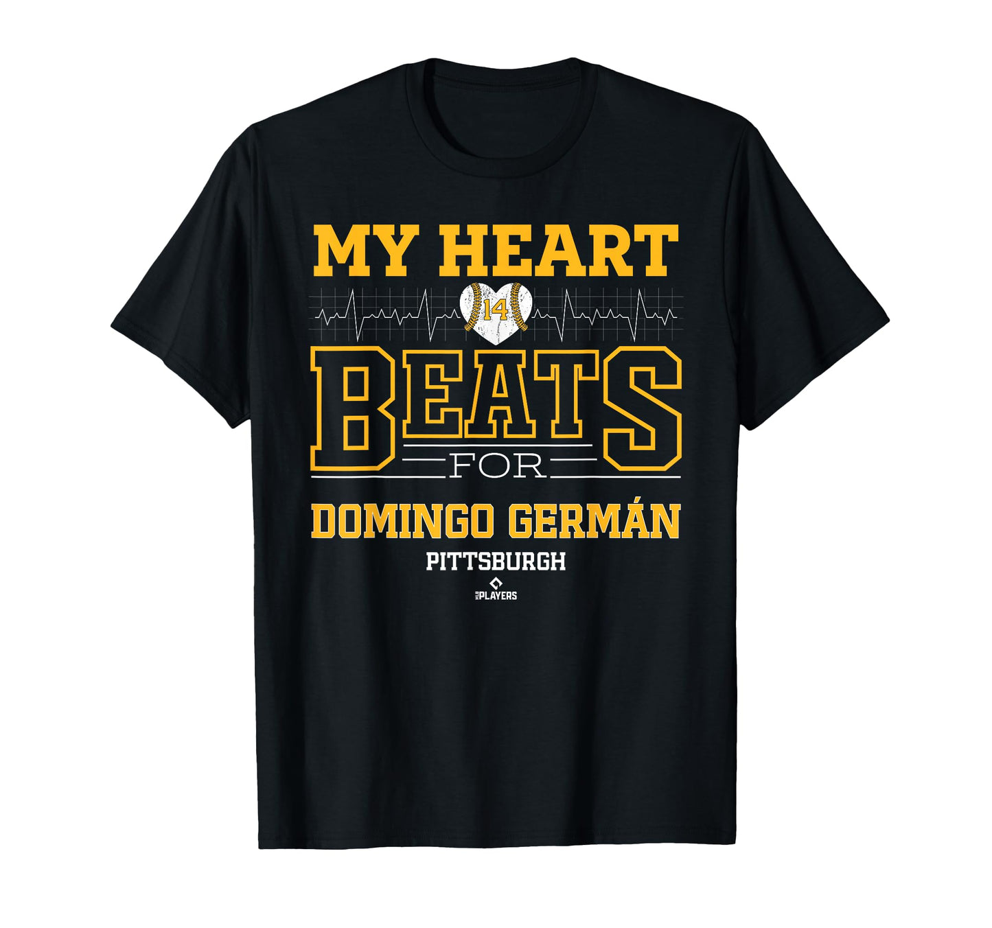 My Heart Beats Domingo Germ N Pittsburgh T-Shirt - Minimalist Print Unisex - T-Shirt, Sweatshirt, Hoodie