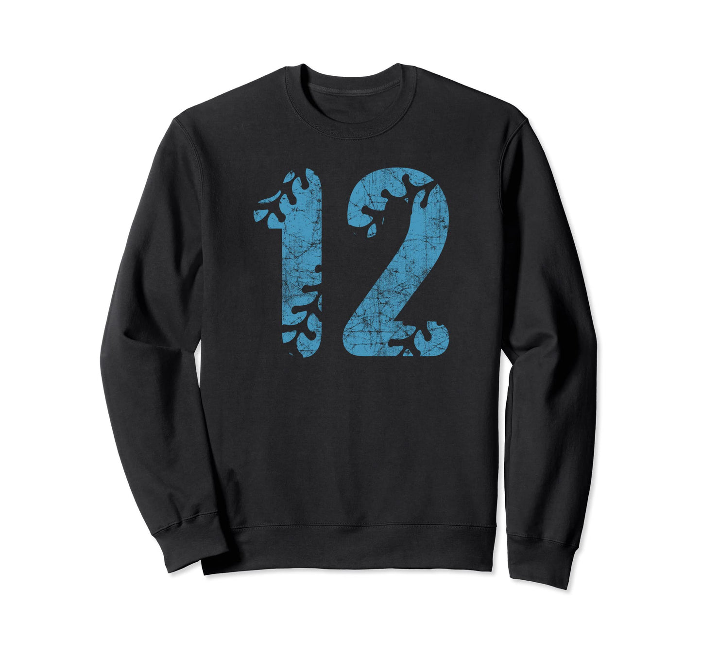 Baseball Softball Mom 12 Number Sweatshirt - Graphic Print for Adults - T-Shirt, Sweatshirt, Hoodie