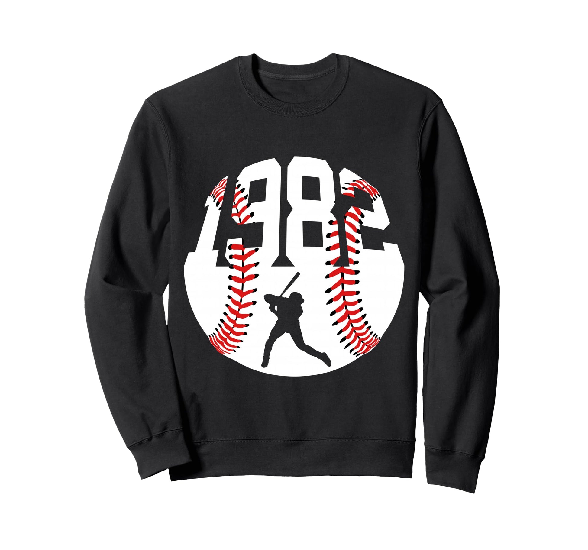 1982 Baseball 44Th Birthday Sweatshirt - Custom Art Print Unisex - T-Shirt, Sweatshirt, Hoodie