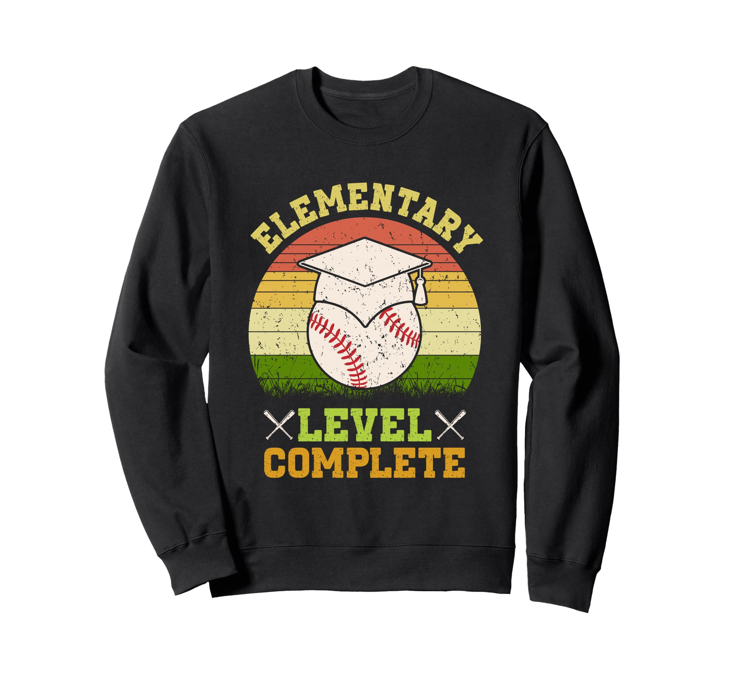 Elementary Level Complete Sweatshirt - Aesthetic Graphic for Adults - T-Shirt, Sweatshirt, Hoodie