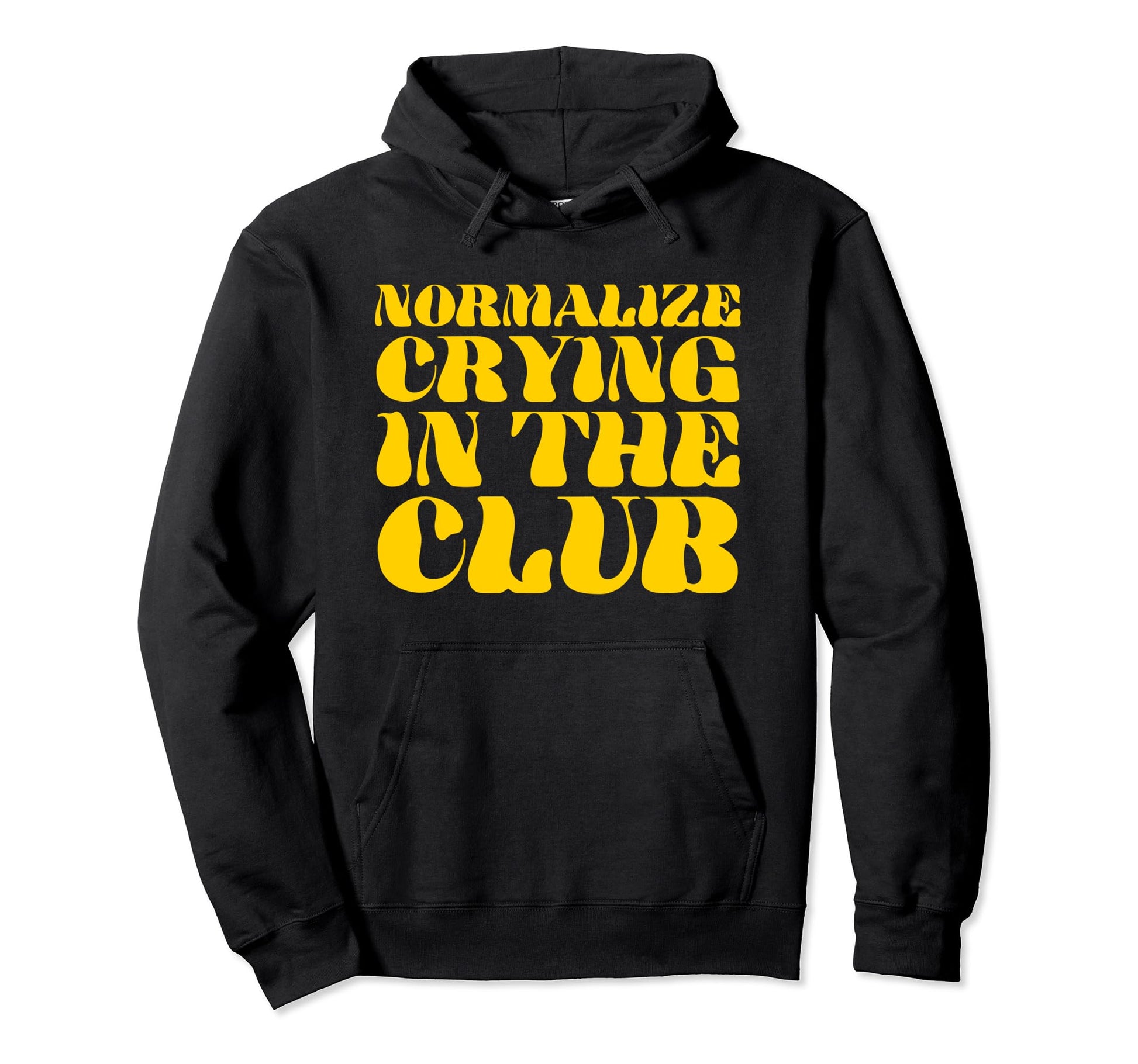 Normalize Crying Club Funny Y2K Hoodie - Fun Novelty Design Men Women - T-Shirt, Sweatshirt, Hoodie