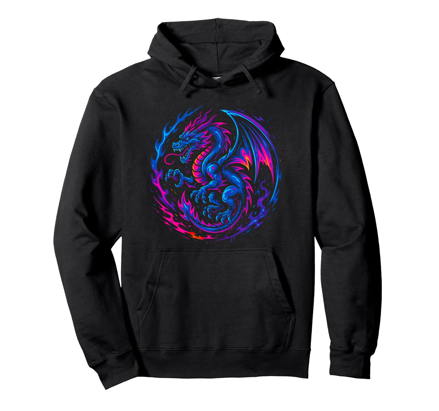 Dragon Heavy Metal Vaporwave Y2K 90S Hoodie - Streetwear Style Men Women - T-Shirt, Sweatshirt, Hoodie