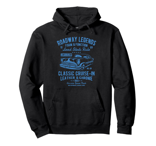 Automotive Nostalgia Car Cruise Hoodie - Trendy Graphic Men Women - T-Shirt, Sweatshirt, Hoodie