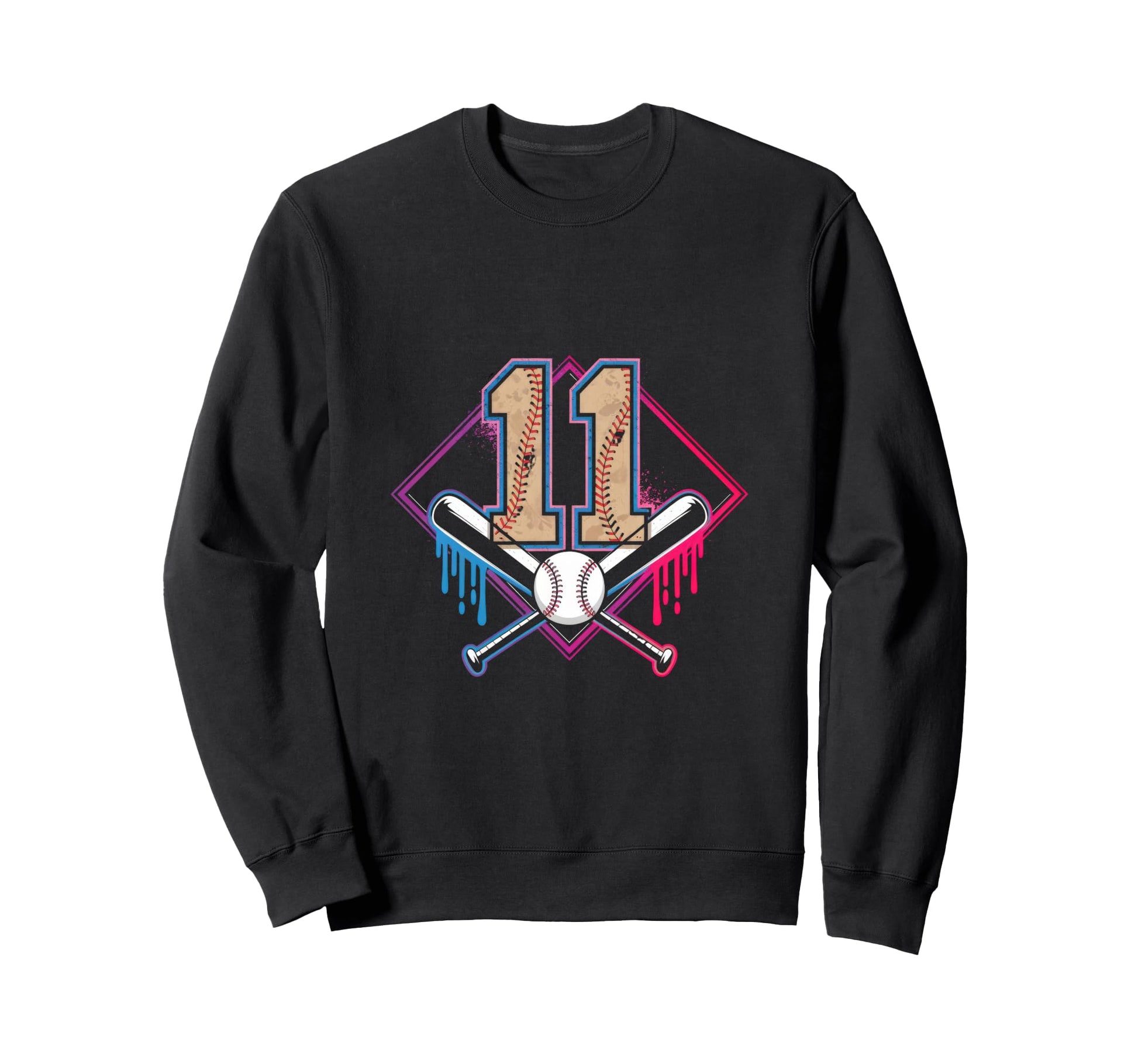 Baseball Home Ice Cream 11Th Sweatshirt - Unique Graphic for Adults - T-Shirt, Sweatshirt, Hoodie