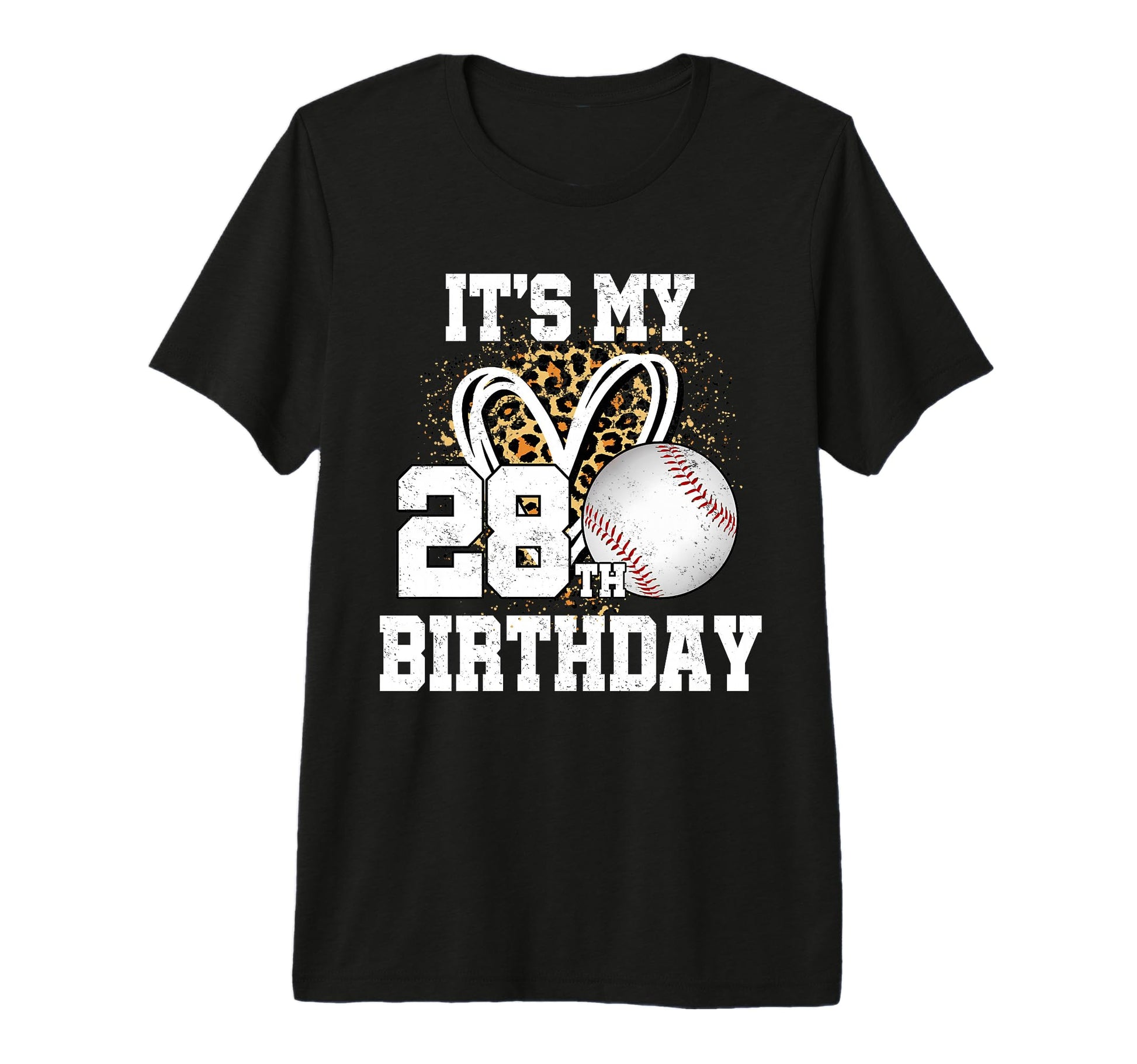 Its My 28Th Birthday Baseball 28 Year Old T-Shirt - Unique Graphic Unisex - T-Shirt, Sweatshirt, Hoodie