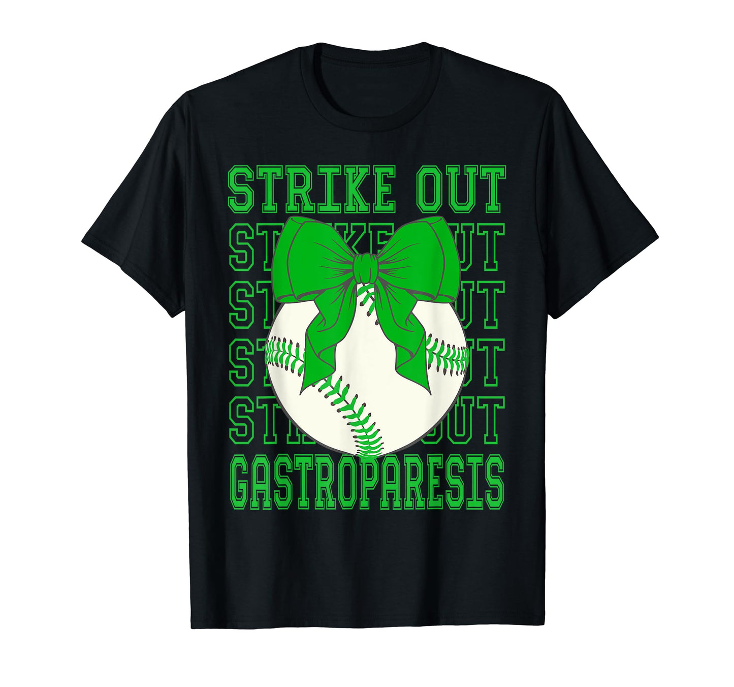 Gastroparesis Awareness Green Coquette T-Shirt - Novelty Apparel Men Women - T-Shirt, Sweatshirt, Hoodie