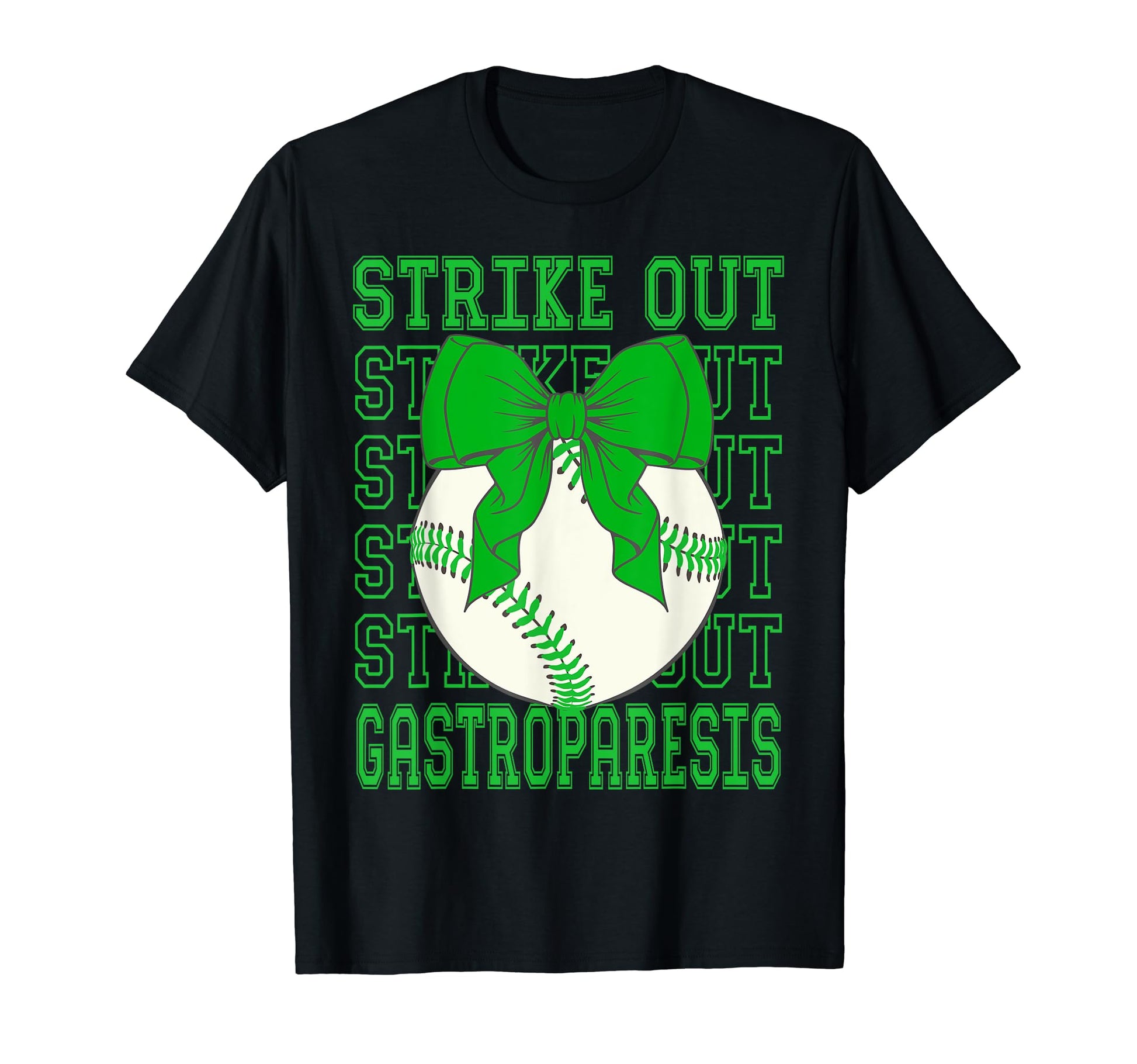 Gastroparesis Awareness Green Coquette T-Shirt - Novelty Apparel Men Women - T-Shirt, Sweatshirt, Hoodie