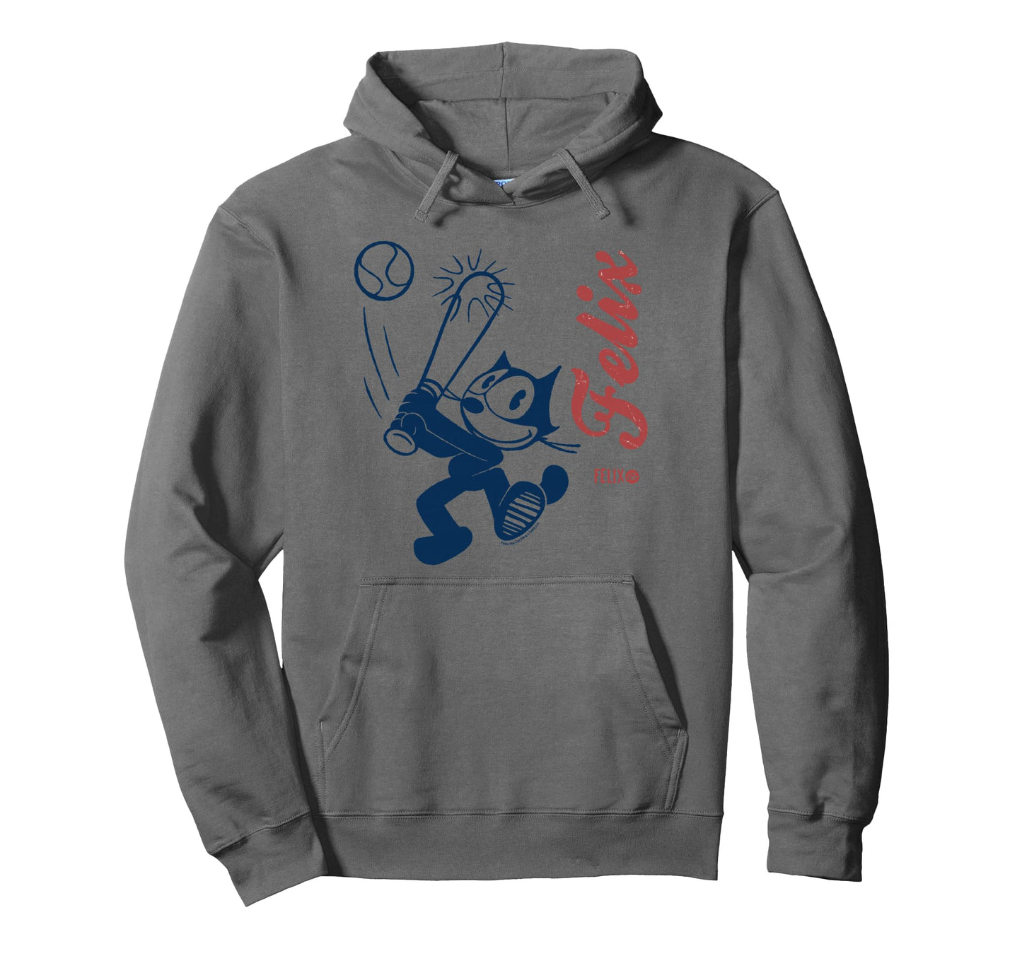 Felix Cat Home Run Baseball Americana Hoodie - Streetwear Style Unisex - T-Shirt, Sweatshirt, Hoodie