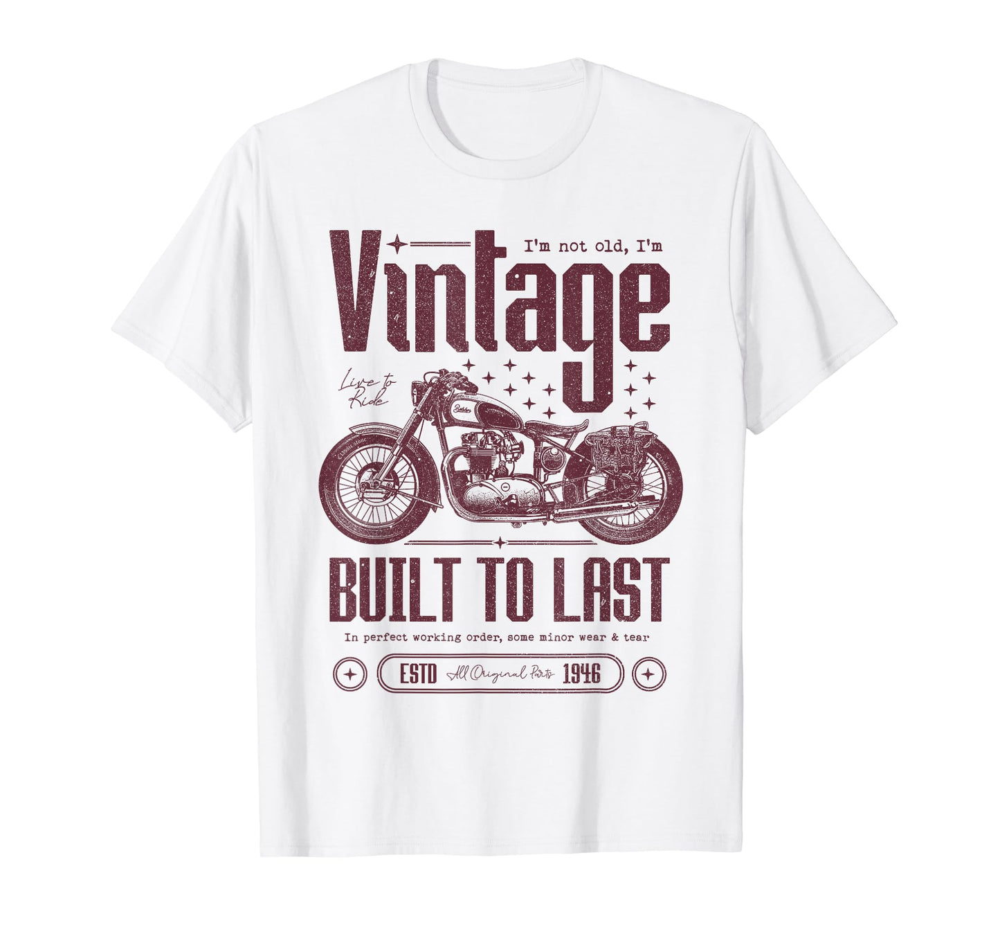 Motorcycle Bikers Motorbike Birthday Born T-Shirt - Unique Graphic Unisex - T-Shirt, Sweatshirt, Hoodie