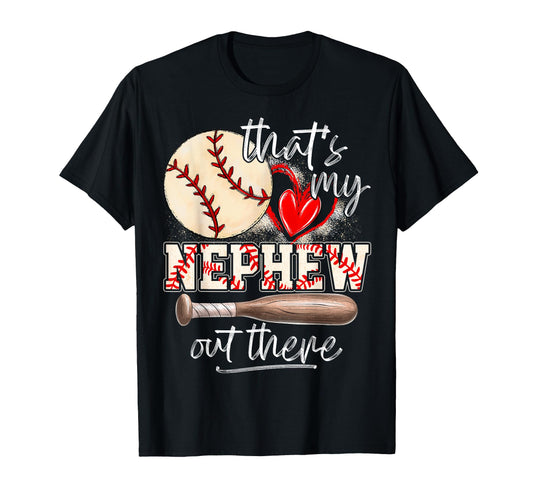 Baseball Aunt Auntie Thats My Nephew T-Shirt - Unique Graphic for Adults - T-Shirt, Sweatshirt, Hoodie