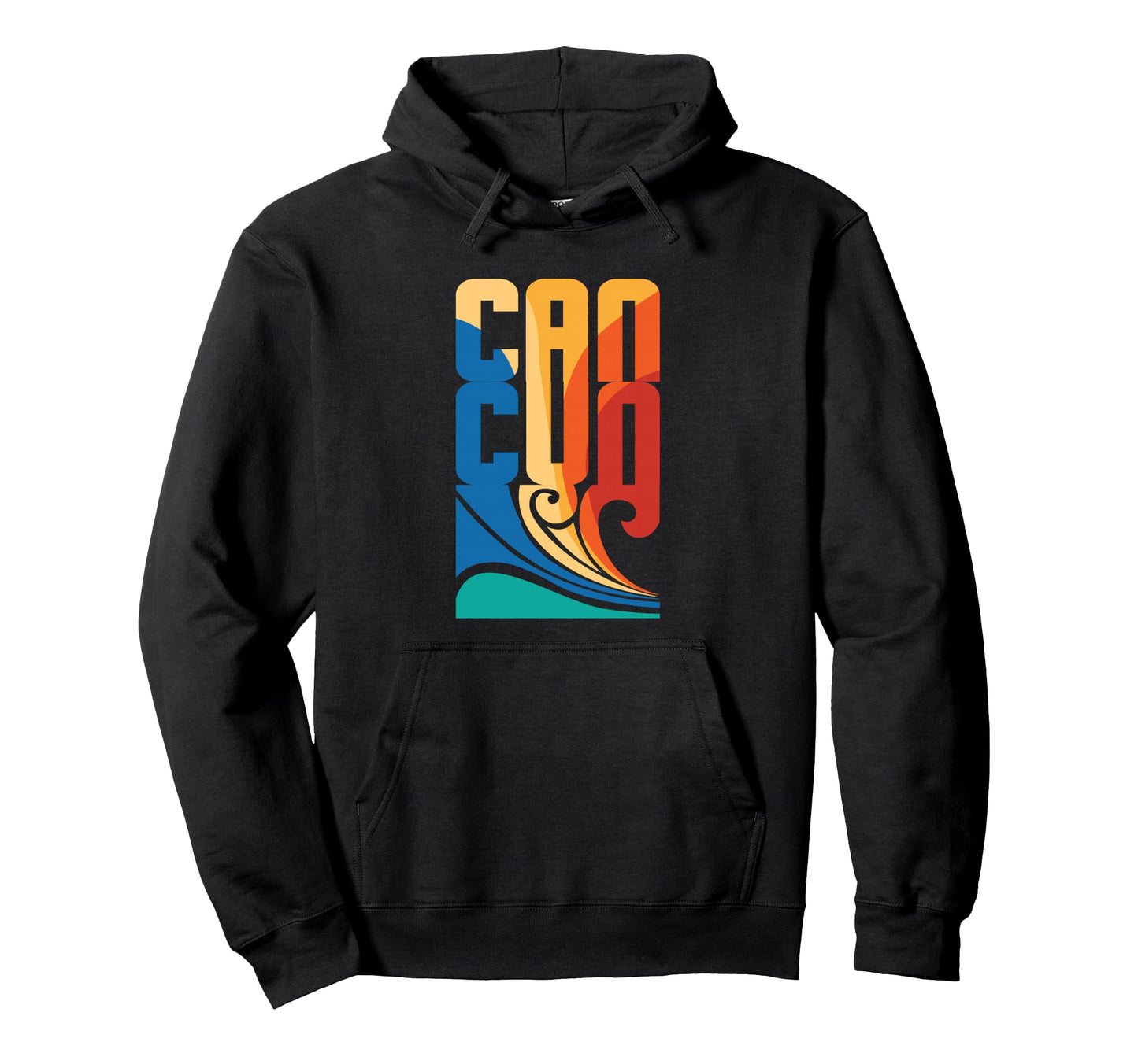 Cancun Waves Typography Mexico Beach Hoodie - Unique Graphic for Adults - T-Shirt, Sweatshirt, Hoodie