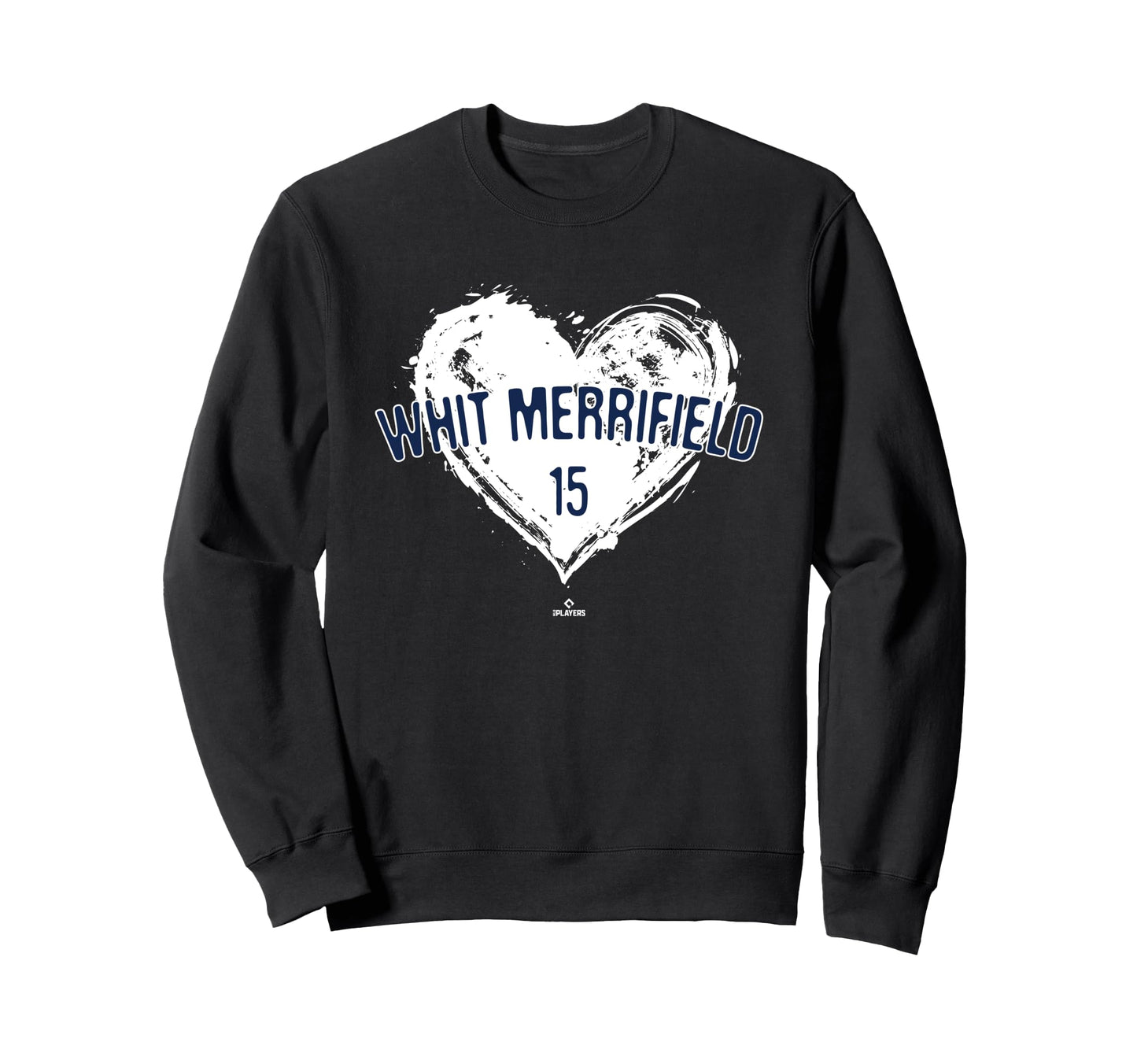 Distressed Heart Whit Merrifield Atlanta Sweatshirt - Graphic Print Unisex - T-Shirt, Sweatshirt, Hoodie