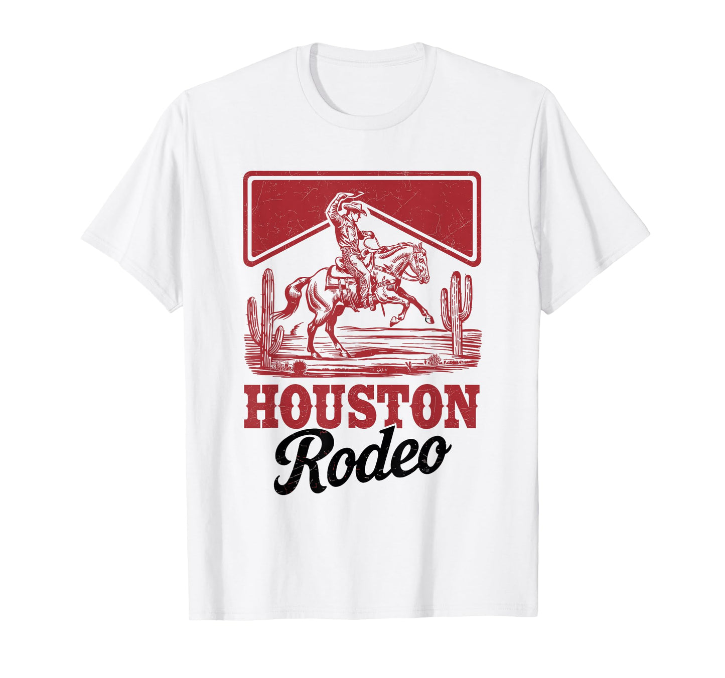 Houston Rodeo Bronc Horse Riding T-Shirt - Casual Everyday Wear Men Women - T-Shirt, Sweatshirt, Hoodie