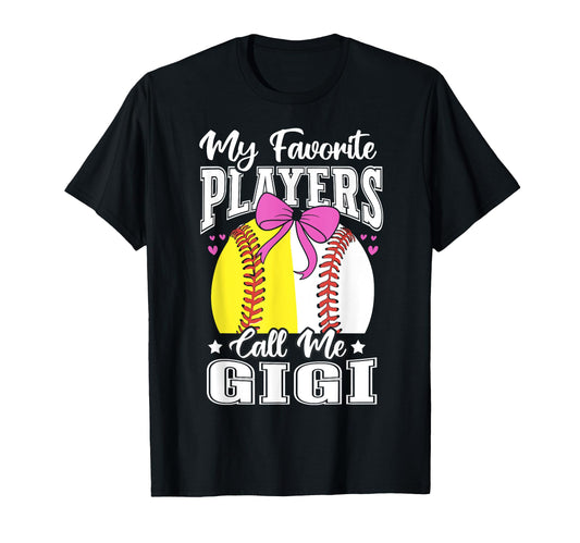 Baseball Grandma Favorite Softball T-Shirt - Graphic Print Men Women - T-Shirt, Sweatshirt, Hoodie