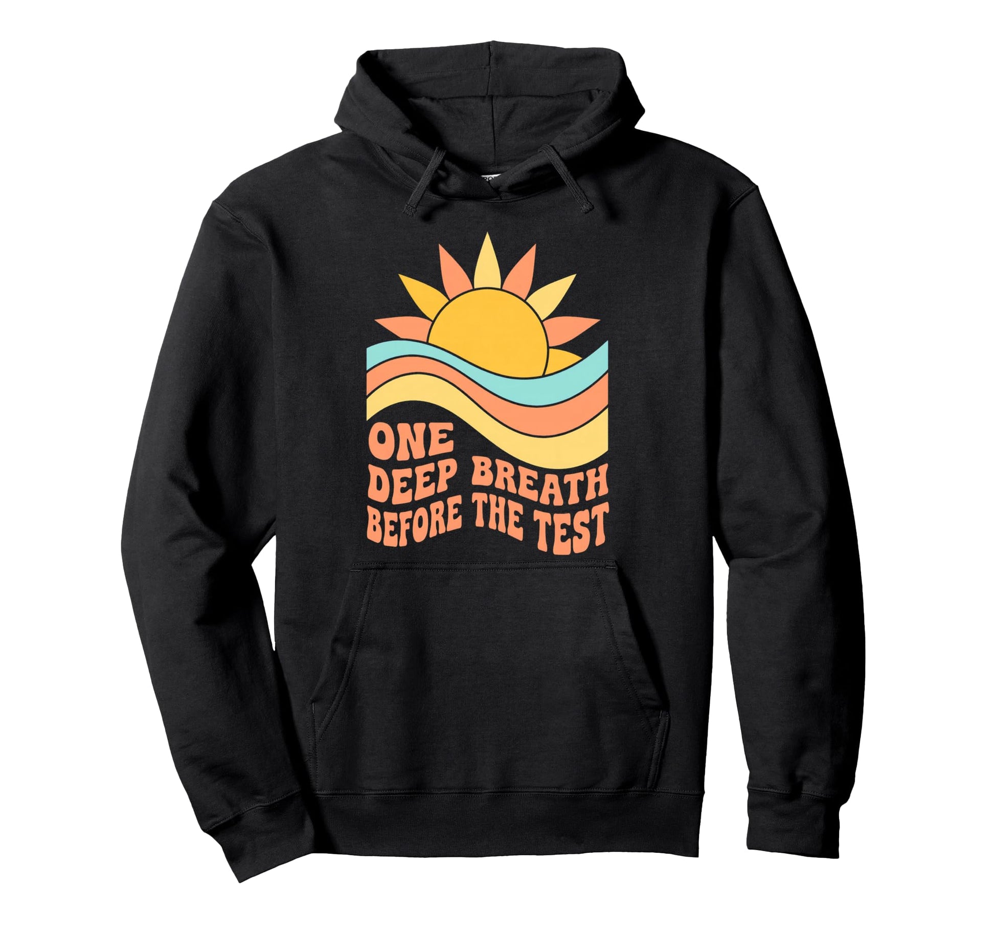 One Deep Testing Motivation Groovy Hoodie - Aesthetic Graphic for Adults - T-Shirt, Sweatshirt, Hoodie